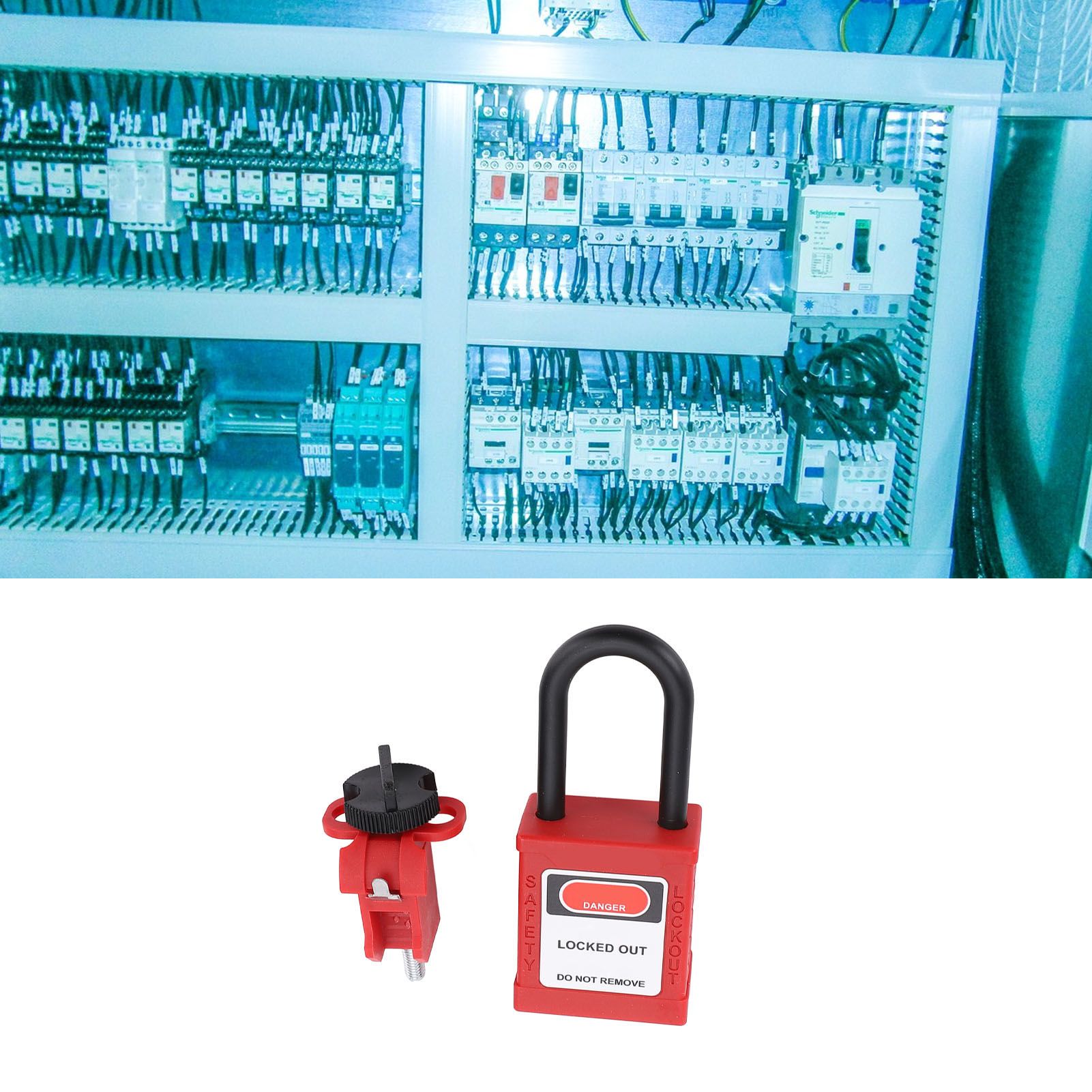 Lockout Tag Out Padlock Set Insulated Anti Loss Safety Padlock with Circuit view 11