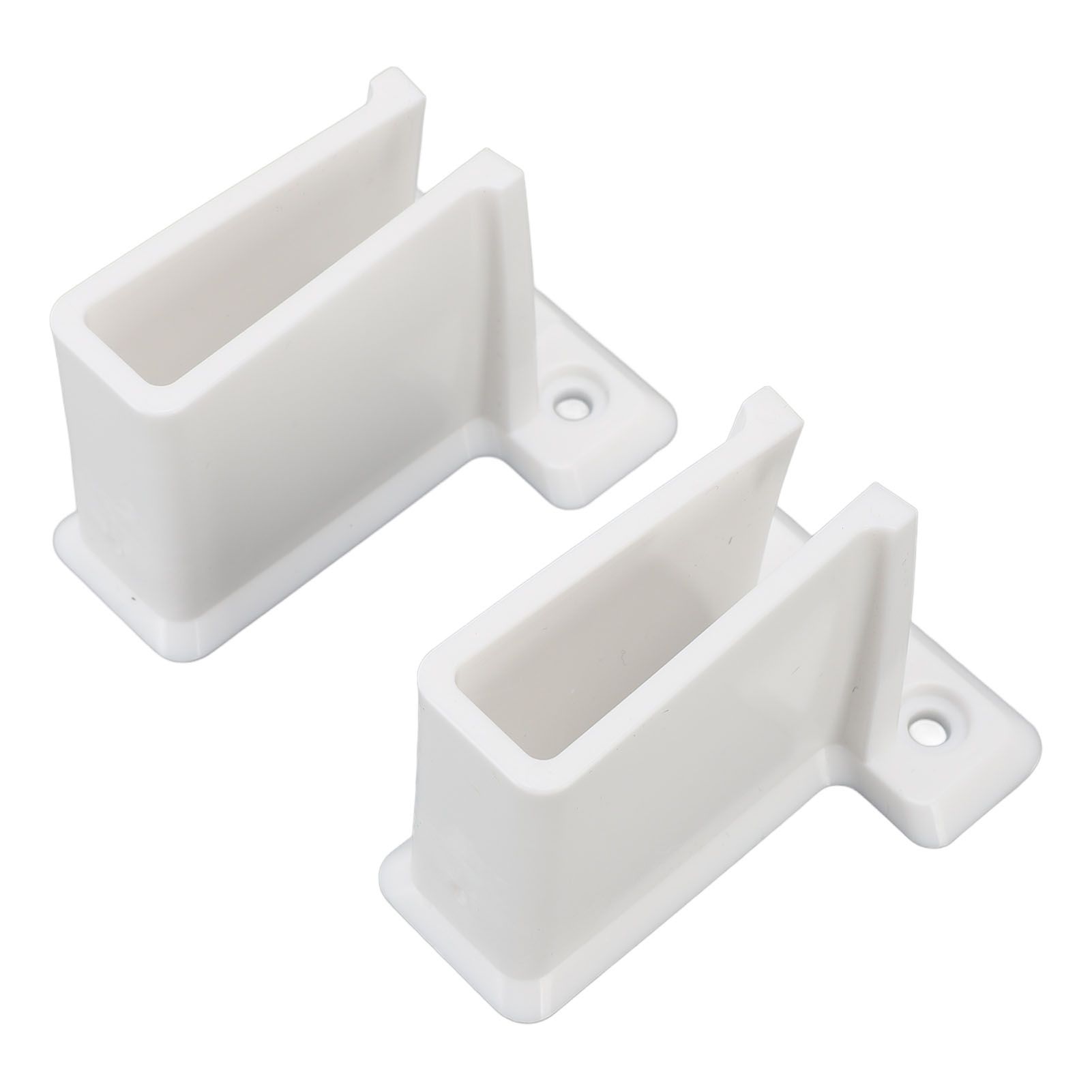 12 Pcs Wire Shelf End Bracket White Plastic Strong Load Bearing Closet Shelf view 10
