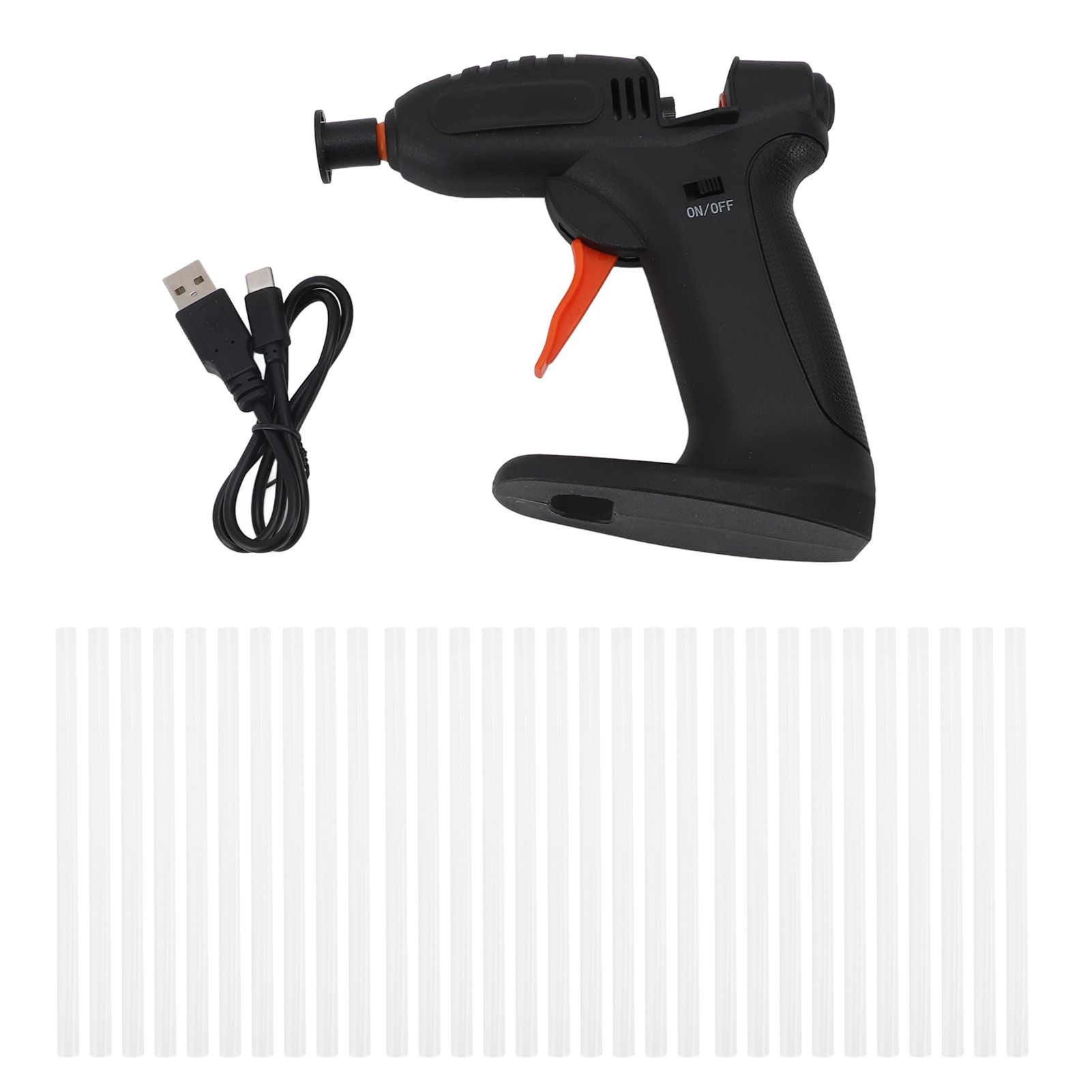 Hot Melt Glue Tool Black Cordless USB Rechargeable 3.7v Fast Heating Hot Melt view 3