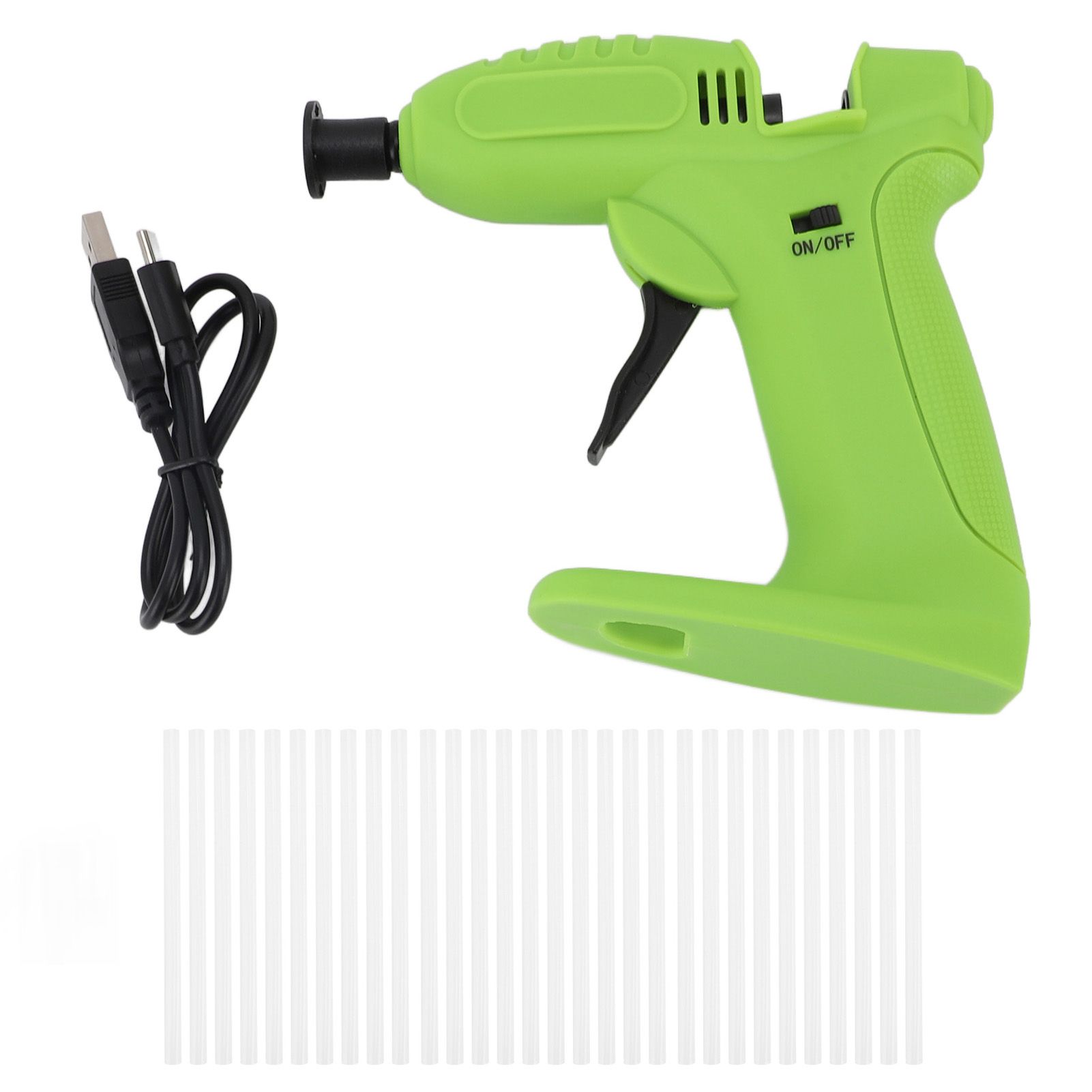 Cordless Hot Glue Machine 3.7V USB Rechargeable Hot Melt Glue Tool Kit with 30 view 3