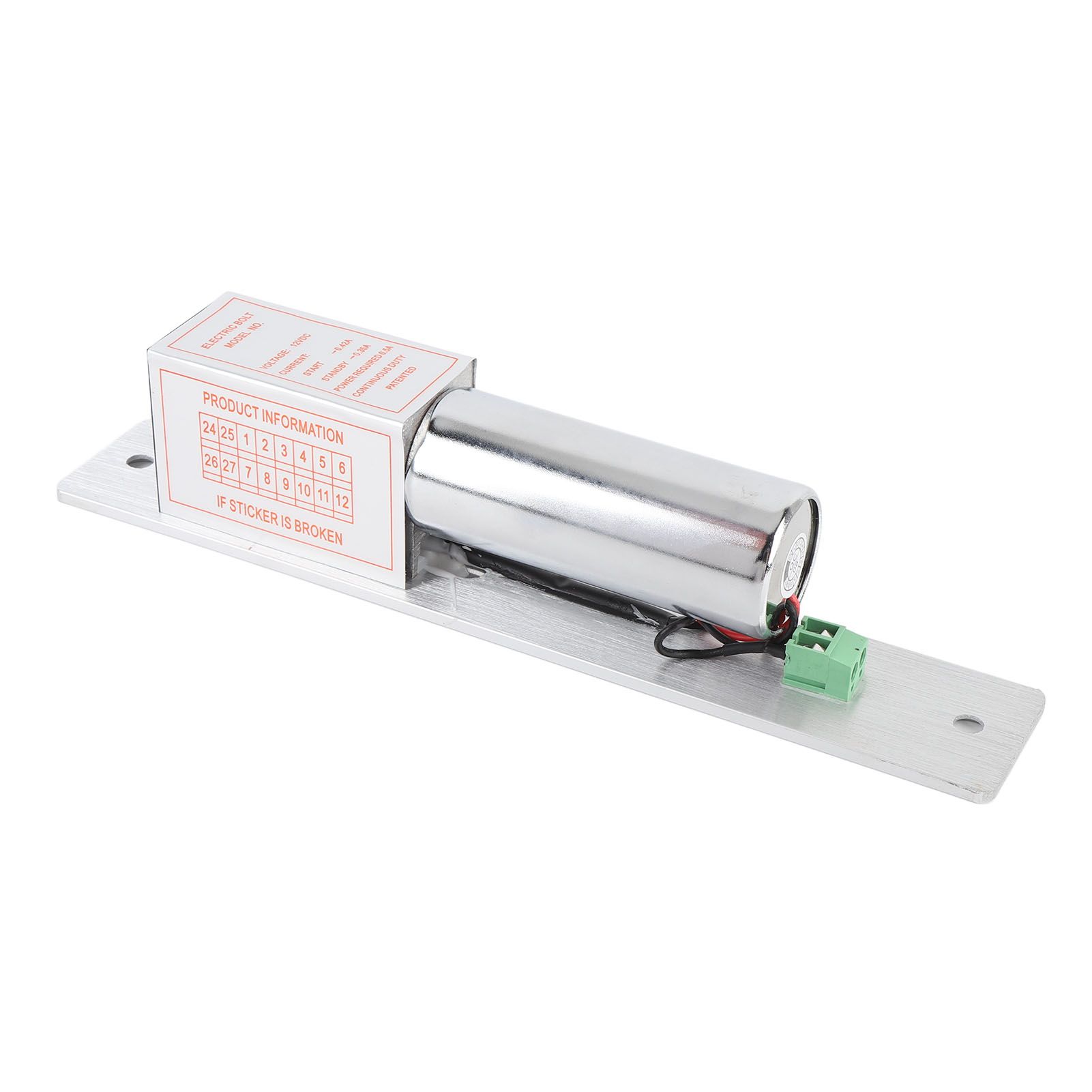12V Electric Drop Bolt Lock Aluminum Stainless Steel Magnetic Self Locking