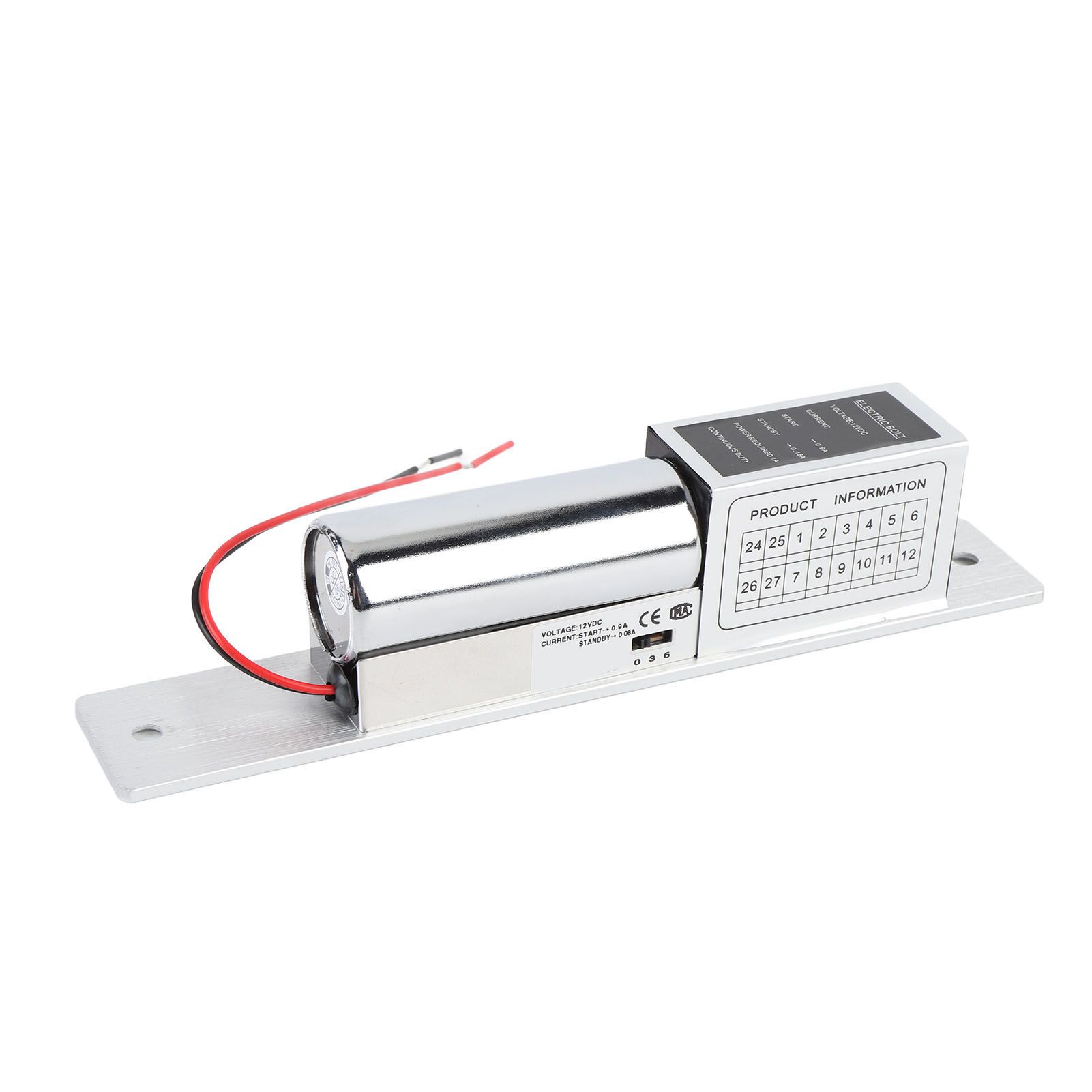 Electric Bolt Lock 12V Stainless Steel Aluminum Alloy Magnetic Electric Door