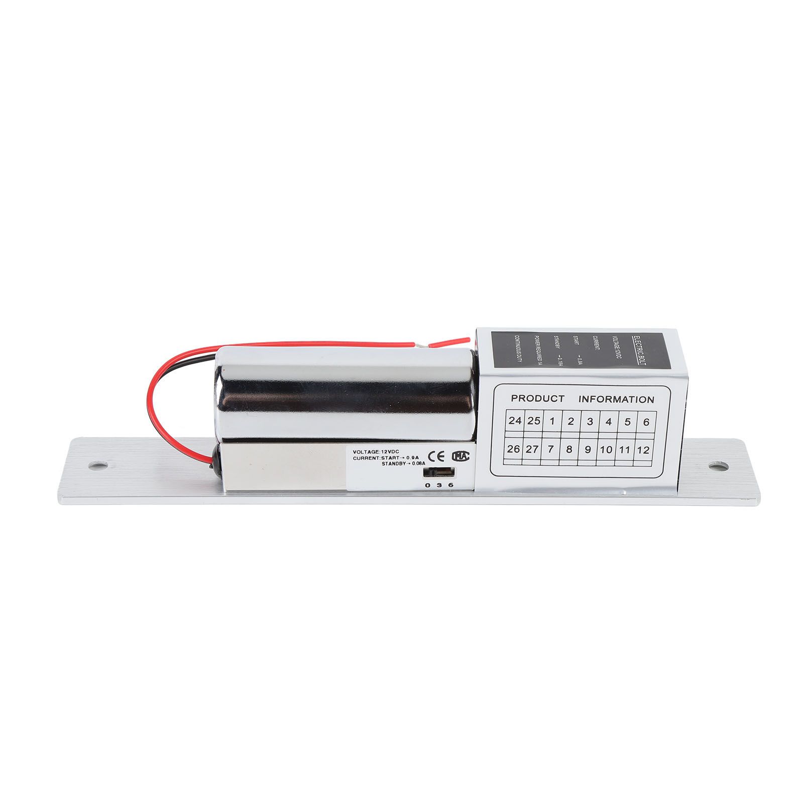 Electric Bolt Lock 12V Stainless Steel Aluminum Alloy Magnetic Electric Door view 3