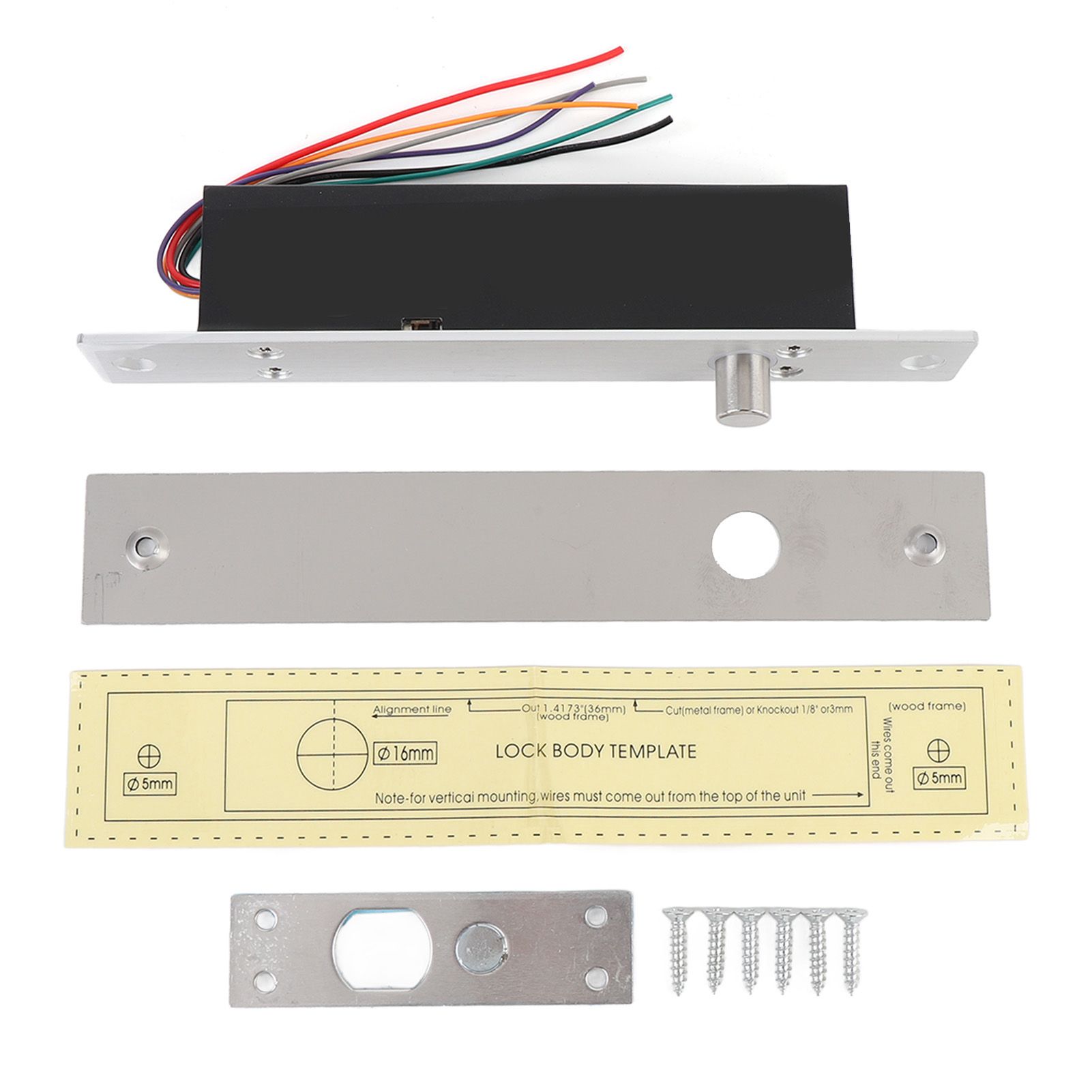 Electric Drop Bolt Lock 12V NC Mode Electronic Security Lock Electric Mortise view 3