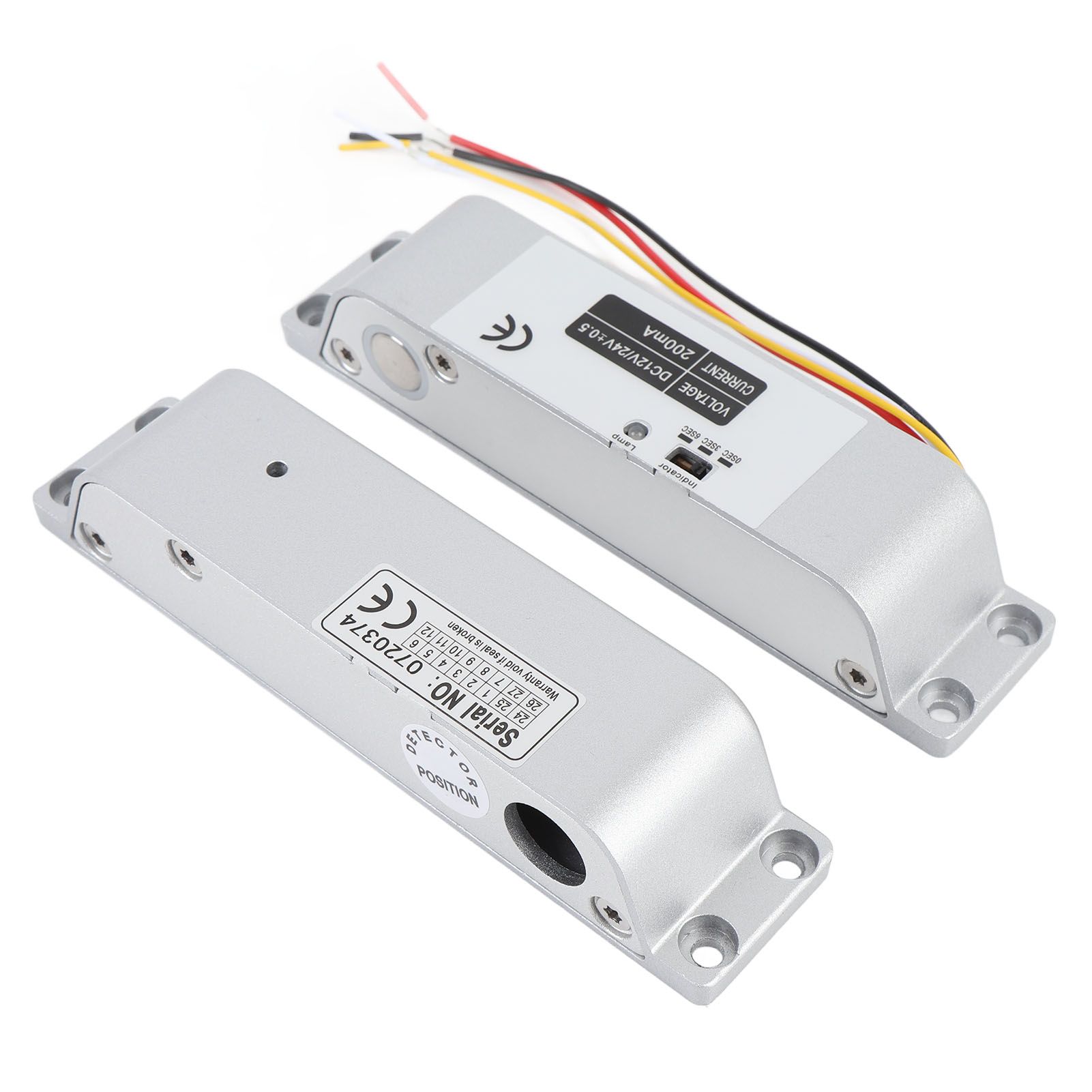 Electric Drop Bolt Lock DC12 24V NC Mode Fail Safe Electric Mortise Lock with view 4