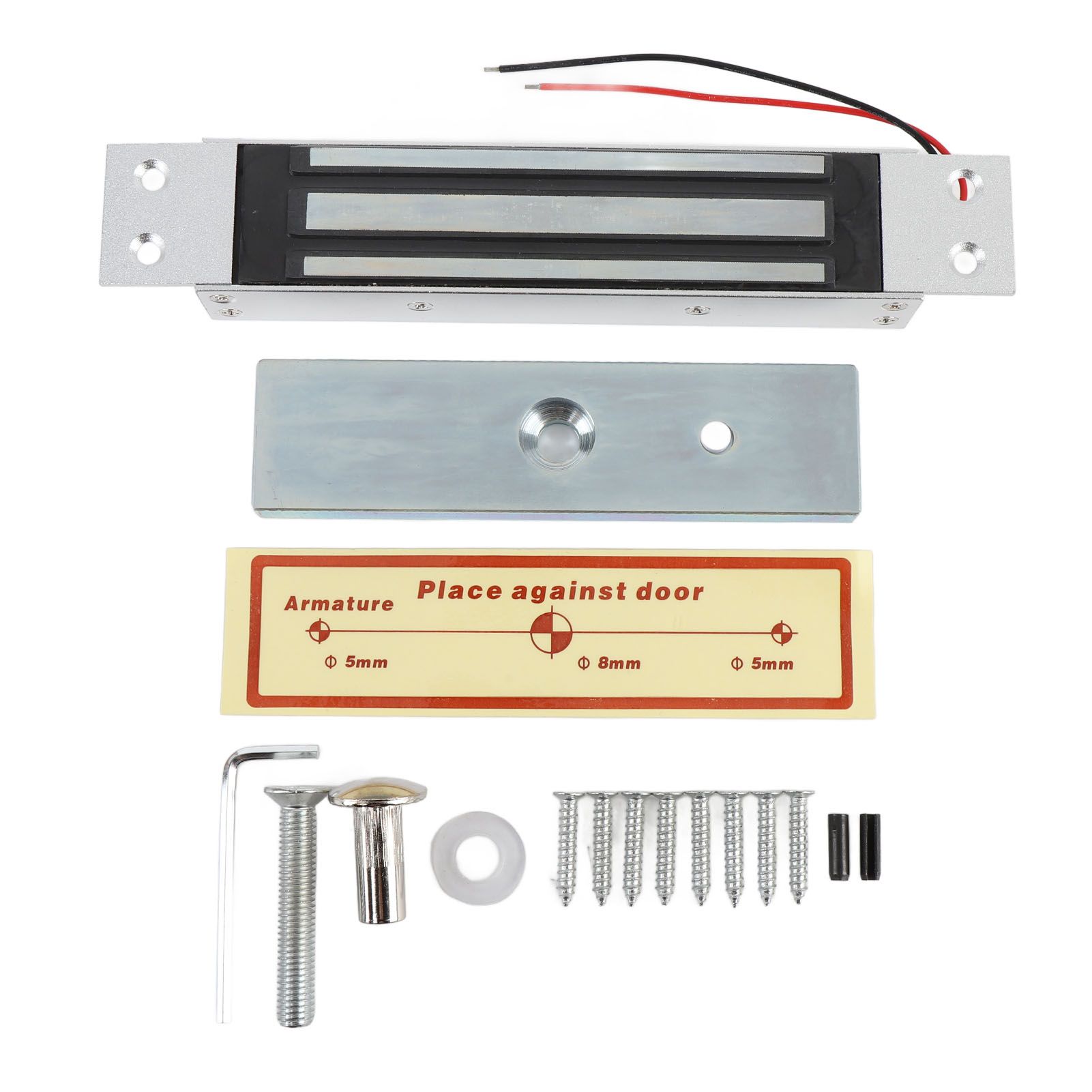 Single Door Electric Magnetic Lock 180KG Holding Force DC12V NC Mode Aluminum view 3