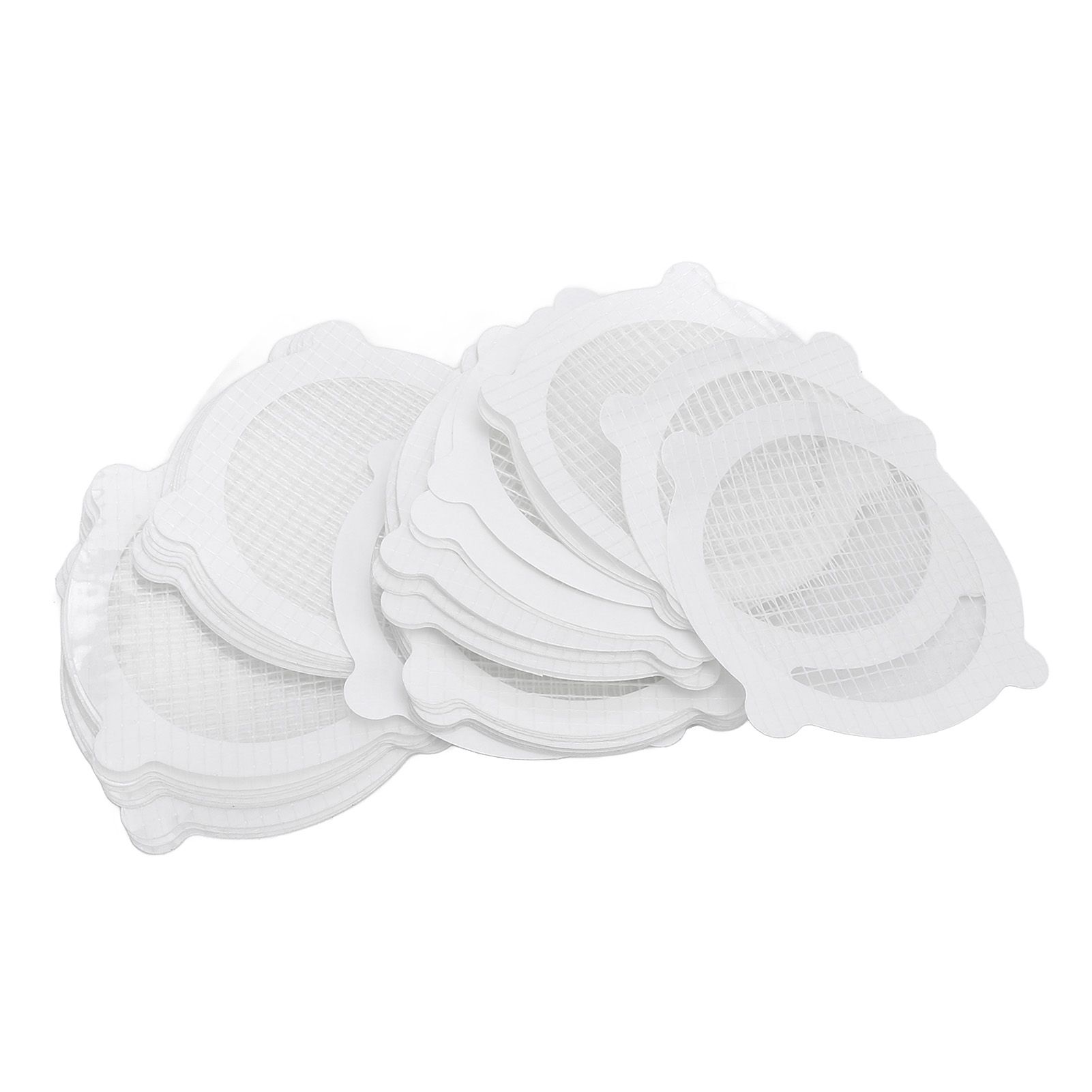 50PCS Floor Drain Stickers Single Use Mesh Hair Catcher for Bathroom Shower view 4