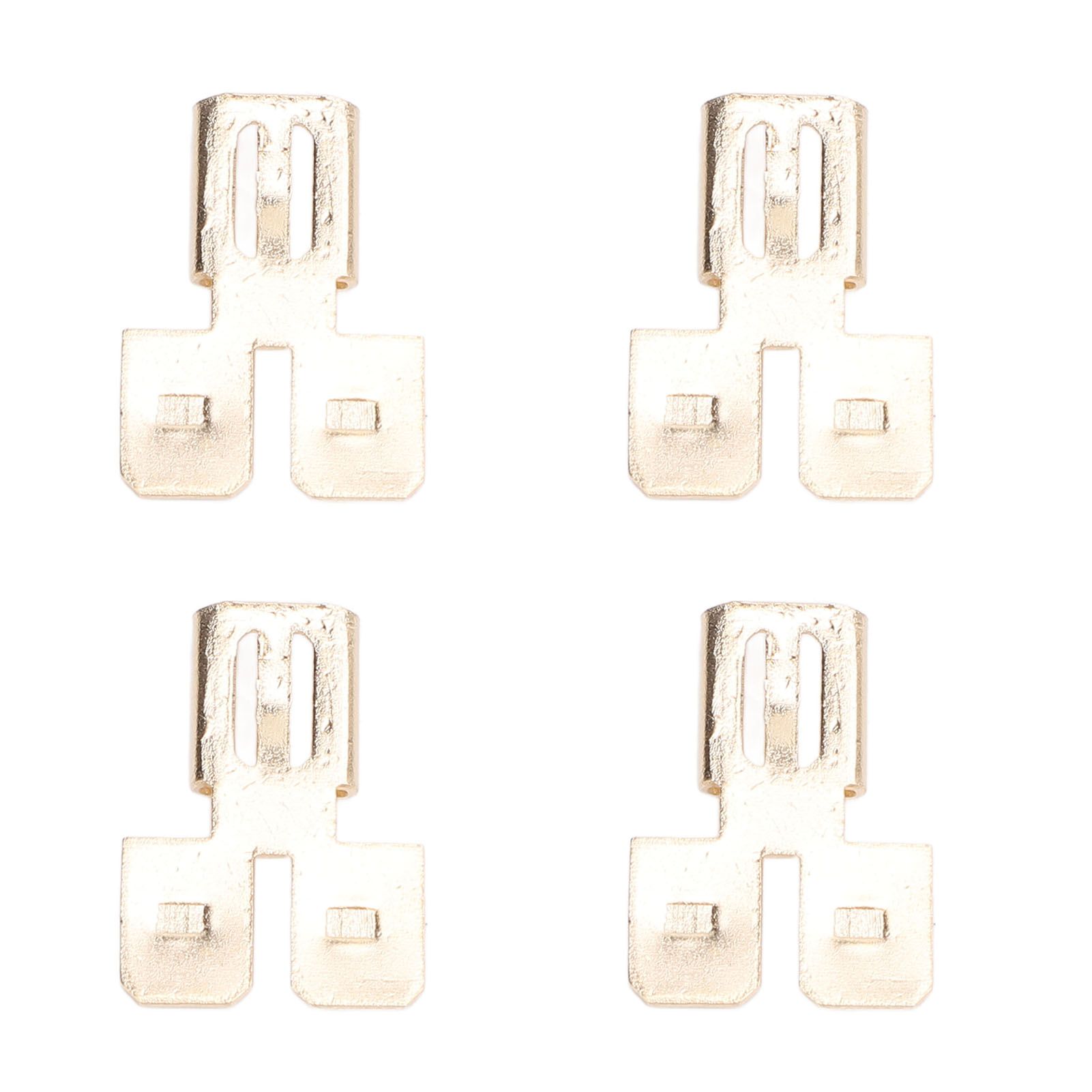 Double Piggyback Spade Connector Set Quick Disconnect Non Insulated Car view 4