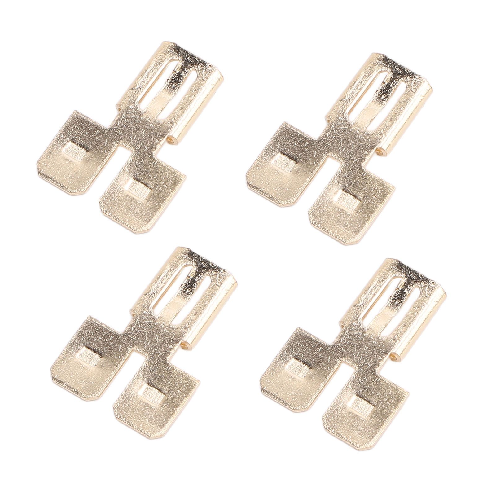 Double Piggyback Spade Connector Set Quick Disconnect Non Insulated Car view 6