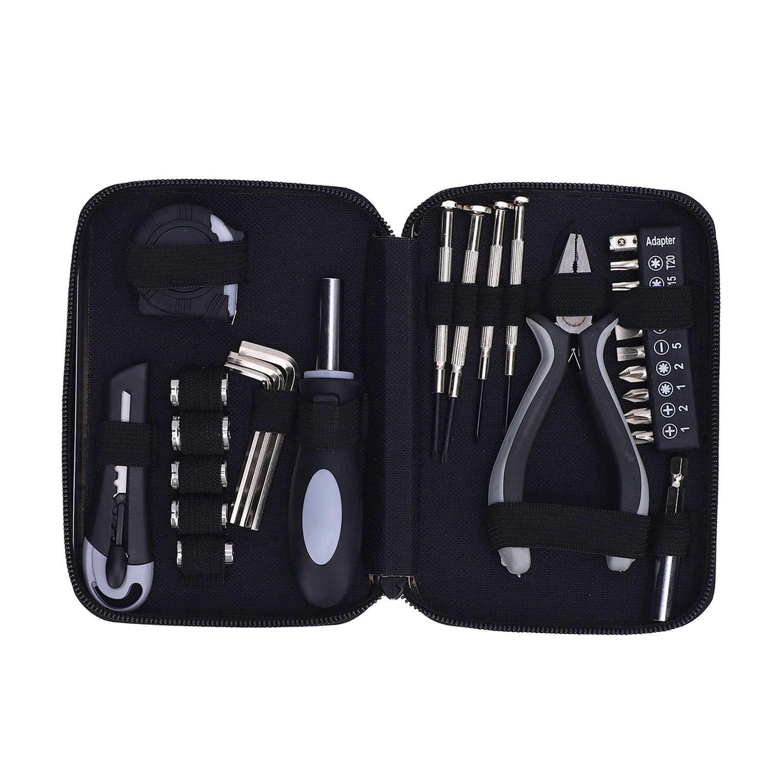 Mini Tool Set Household Repair Tool Kit Needle Nose Pliers Tape Measure Hex view 2