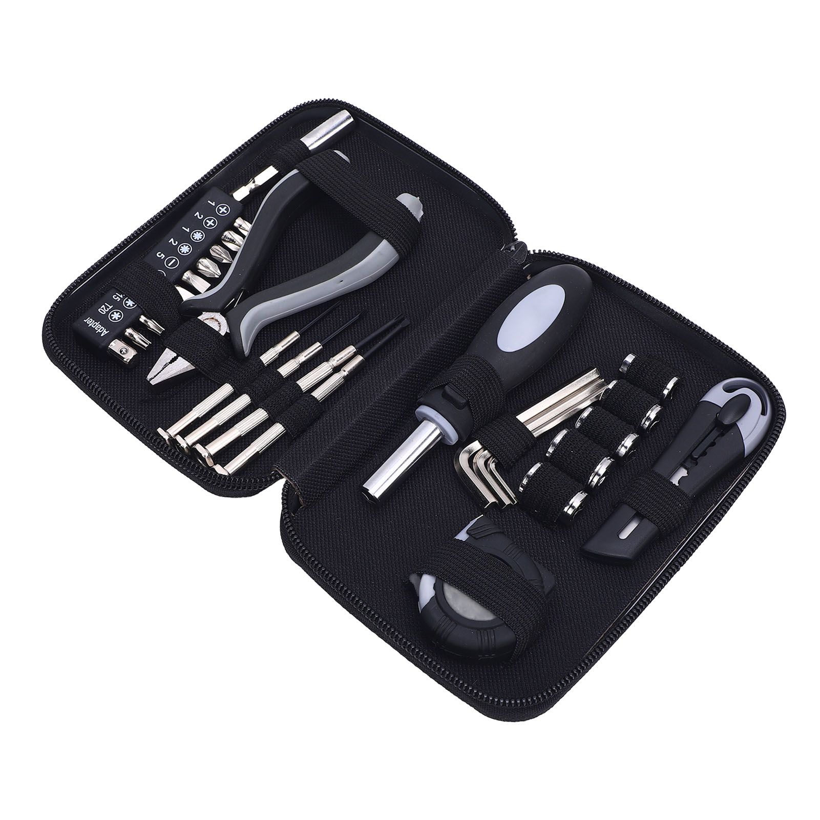 Mini Tool Set Household Repair Tool Kit Needle Nose Pliers Tape Measure Hex view 3