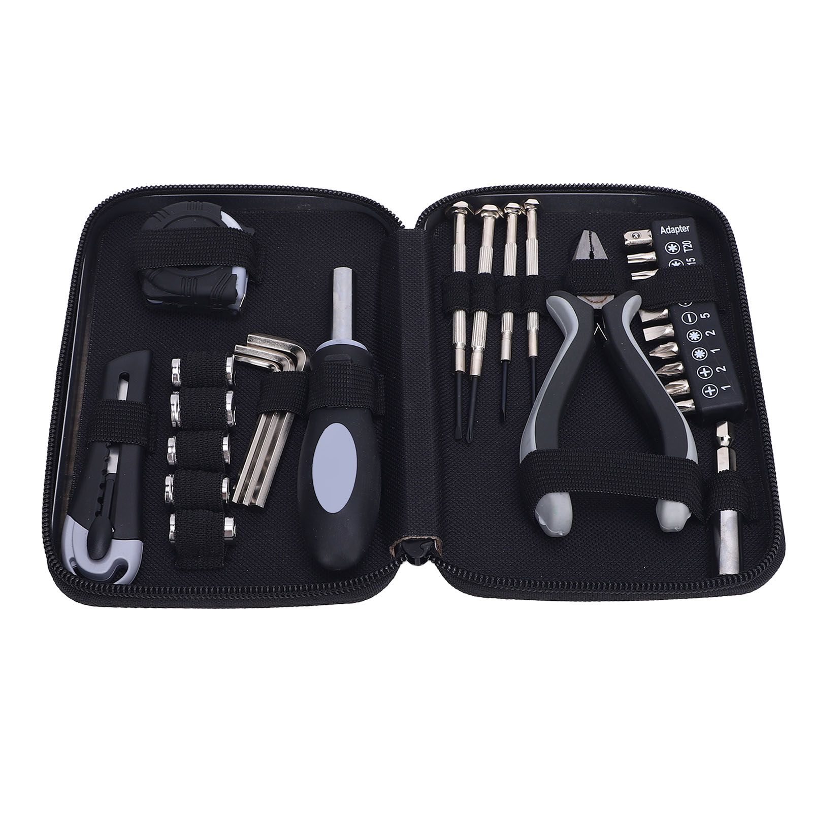 Mini Tool Set Household Repair Tool Kit Needle Nose Pliers Tape Measure Hex view 7