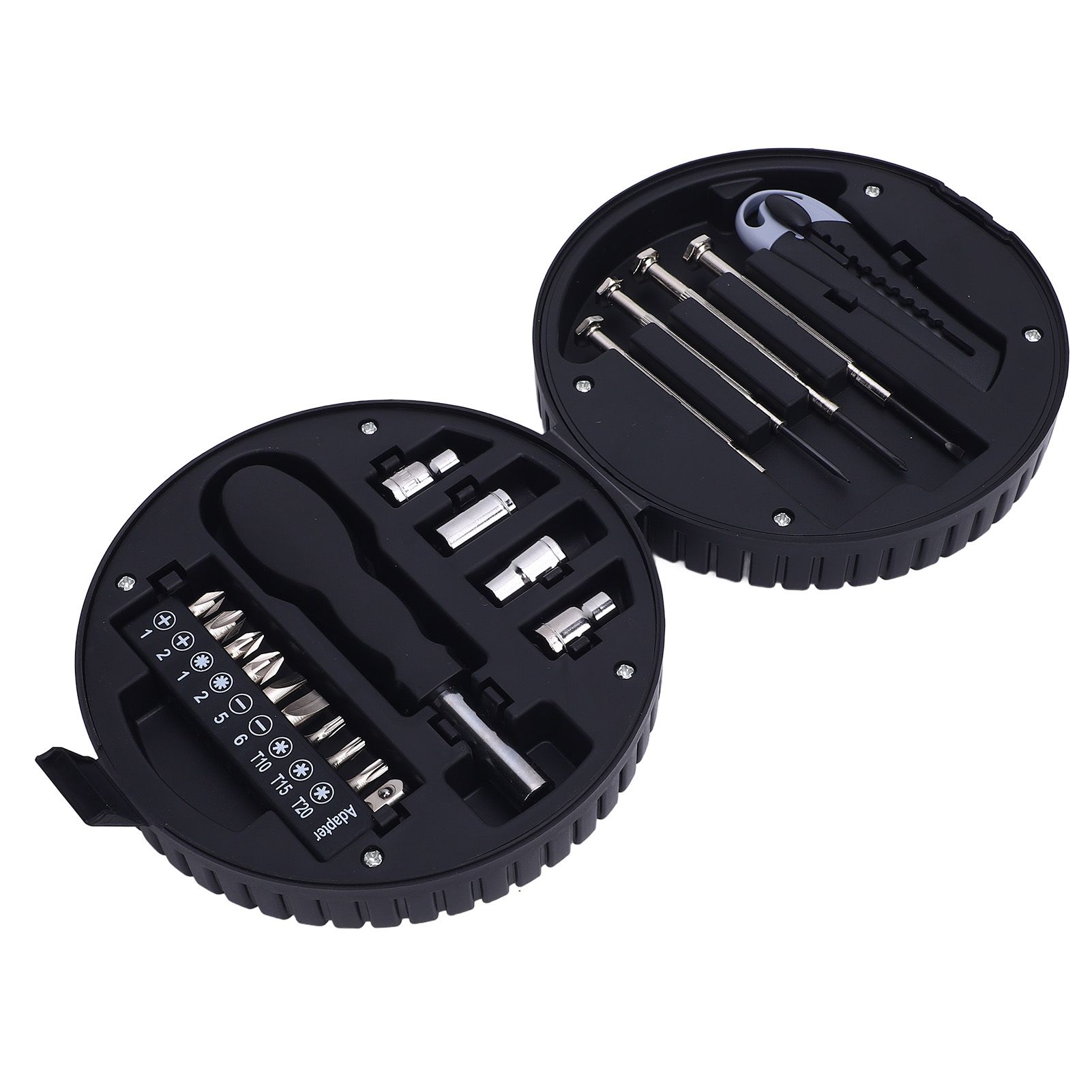 20Pcs Tire Shaped Tool Set with Storage Box Carbon Steel Multifuncitonal Tire view 6