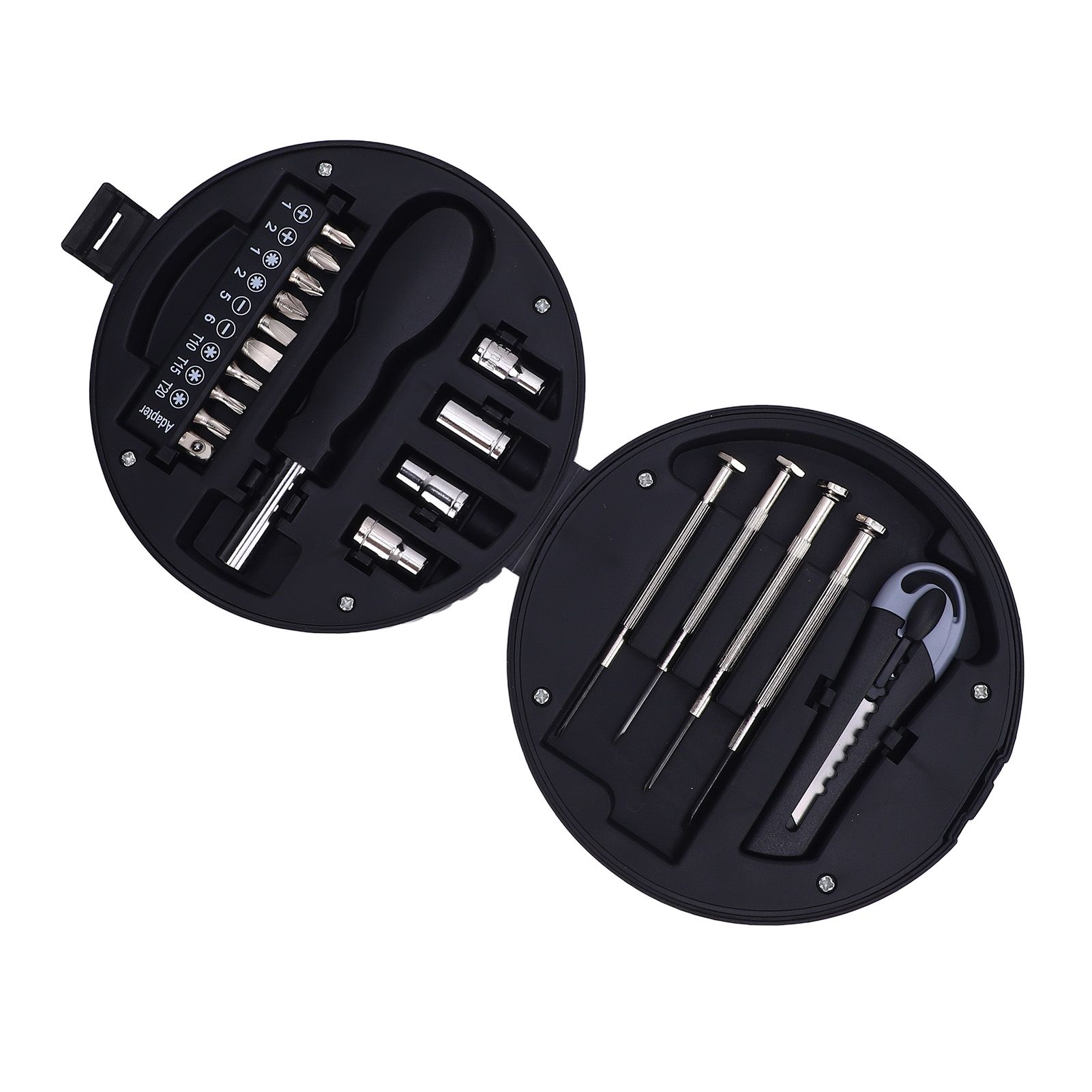 20Pcs Tire Shaped Tool Set with Storage Box Carbon Steel Multifuncitonal Tire view 8