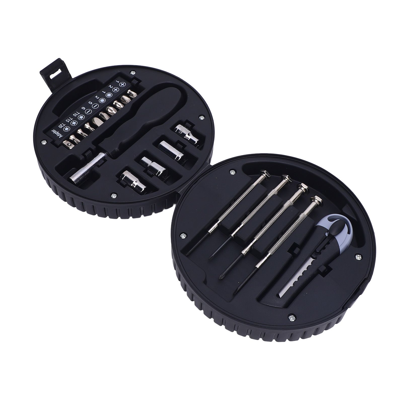 20Pcs Tire Shaped Tool Set with Storage Box Carbon Steel Multifuncitonal Tire view 9