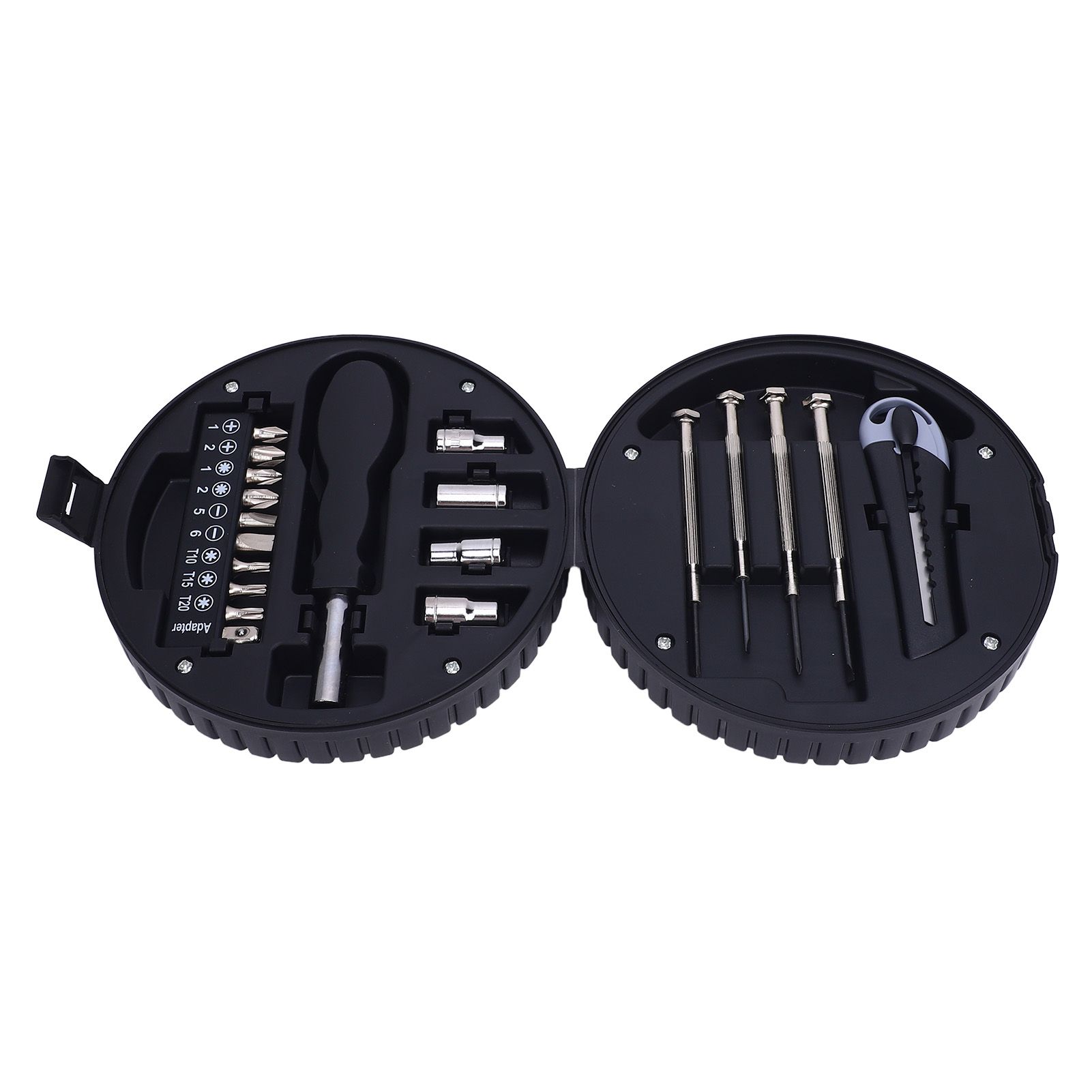 20Pcs Tire Shaped Tool Set with Storage Box Carbon Steel Multifuncitonal Tire view 10