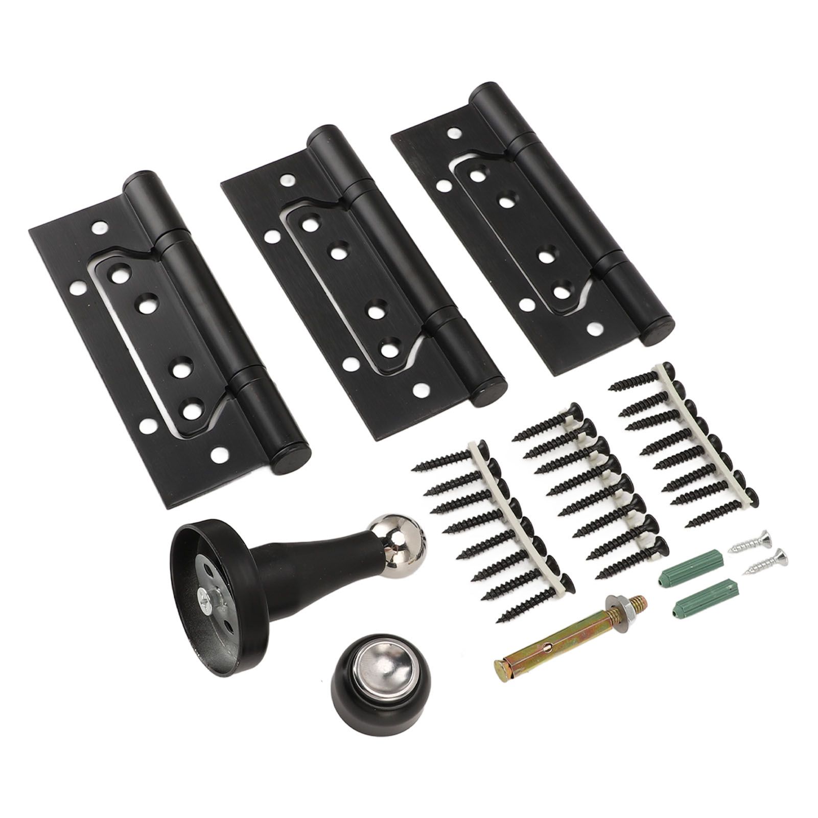 5 Inch Door Hinge Kit with Magnetic Door Stop Metal Quiet Strong Load Bearing view 8