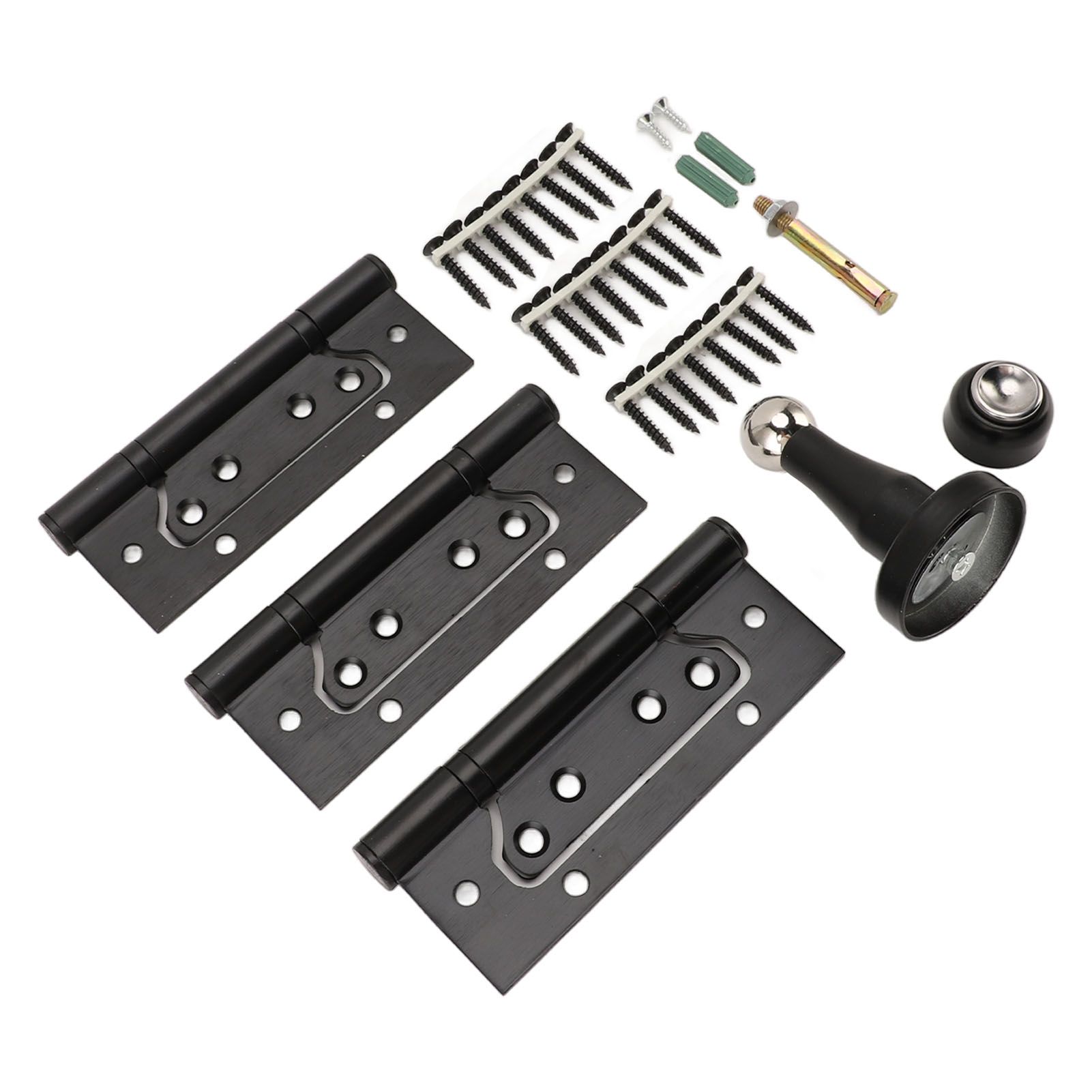5 Inch Door Hinge Kit with Magnetic Door Stop Metal Quiet Strong Load Bearing view 10