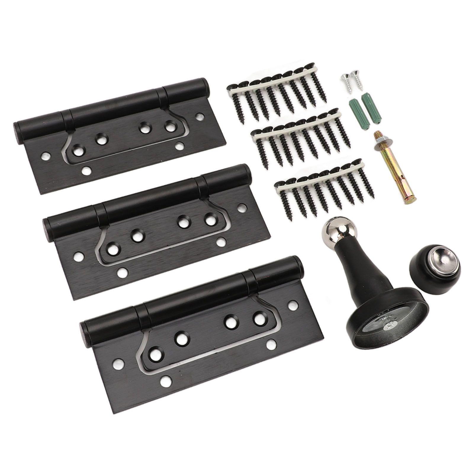 5 Inch Door Hinge Kit with Magnetic Door Stop Metal Quiet Strong Load Bearing view 11