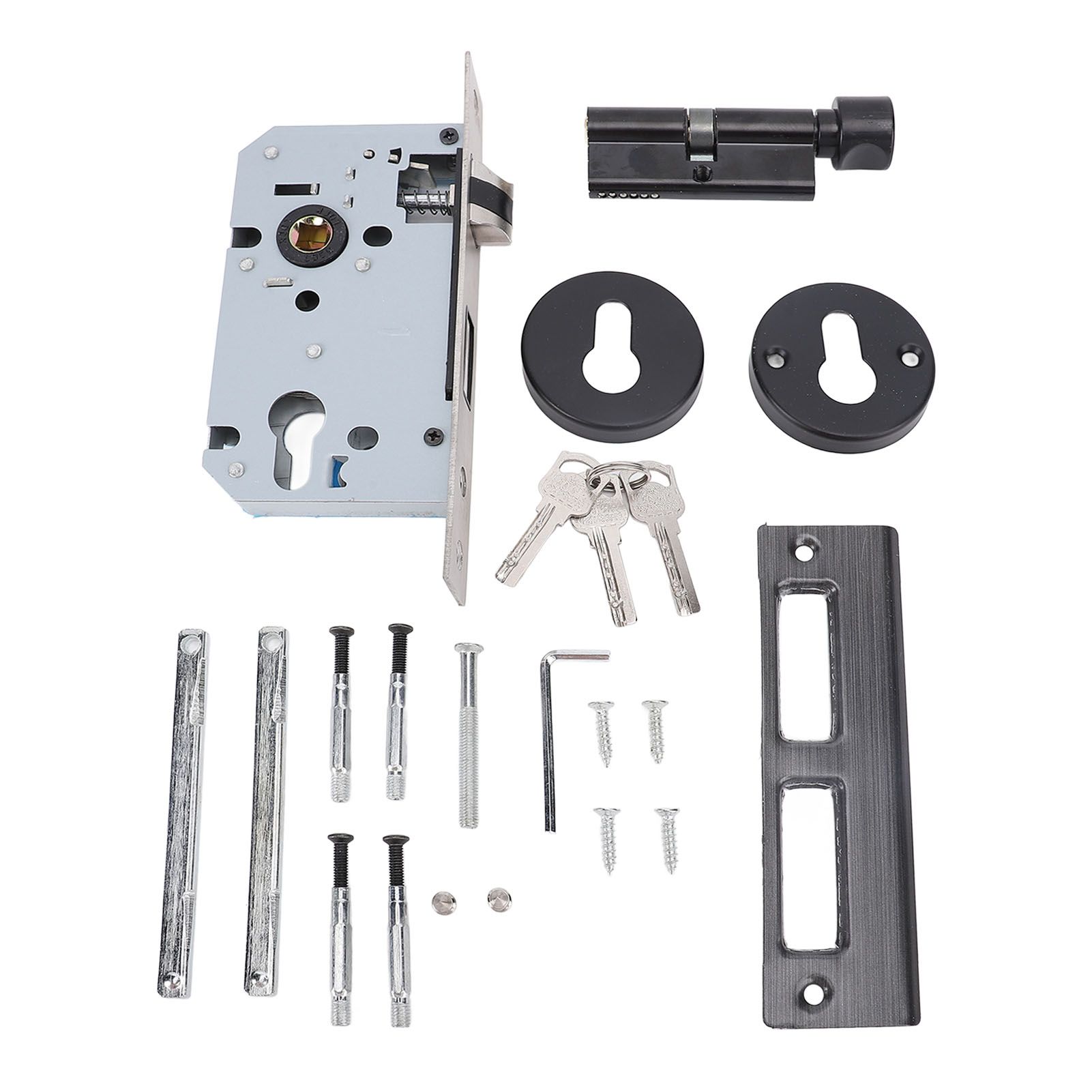 Door Handle Keyed Entry Lock Entry Door Lever with Lock and Key for Bedrooms view 2