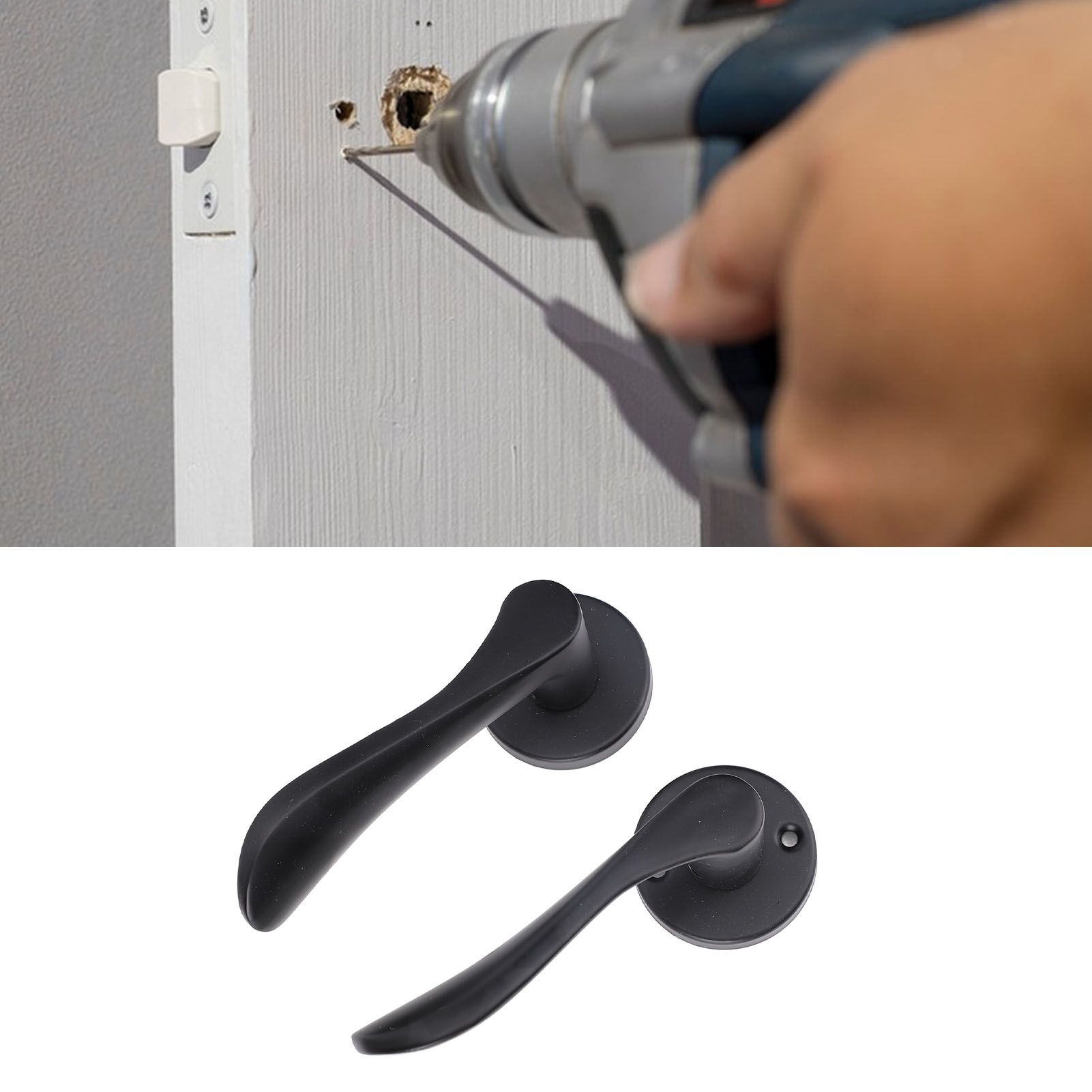 Door Handle Keyed Entry Lock Entry Door Lever with Lock and Key for Bedrooms view 12