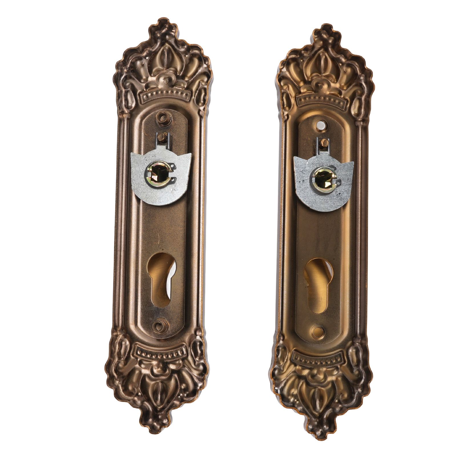 European Style Door Handle Lock Set Aluminum Silent Retro Interior Entry Door view 2