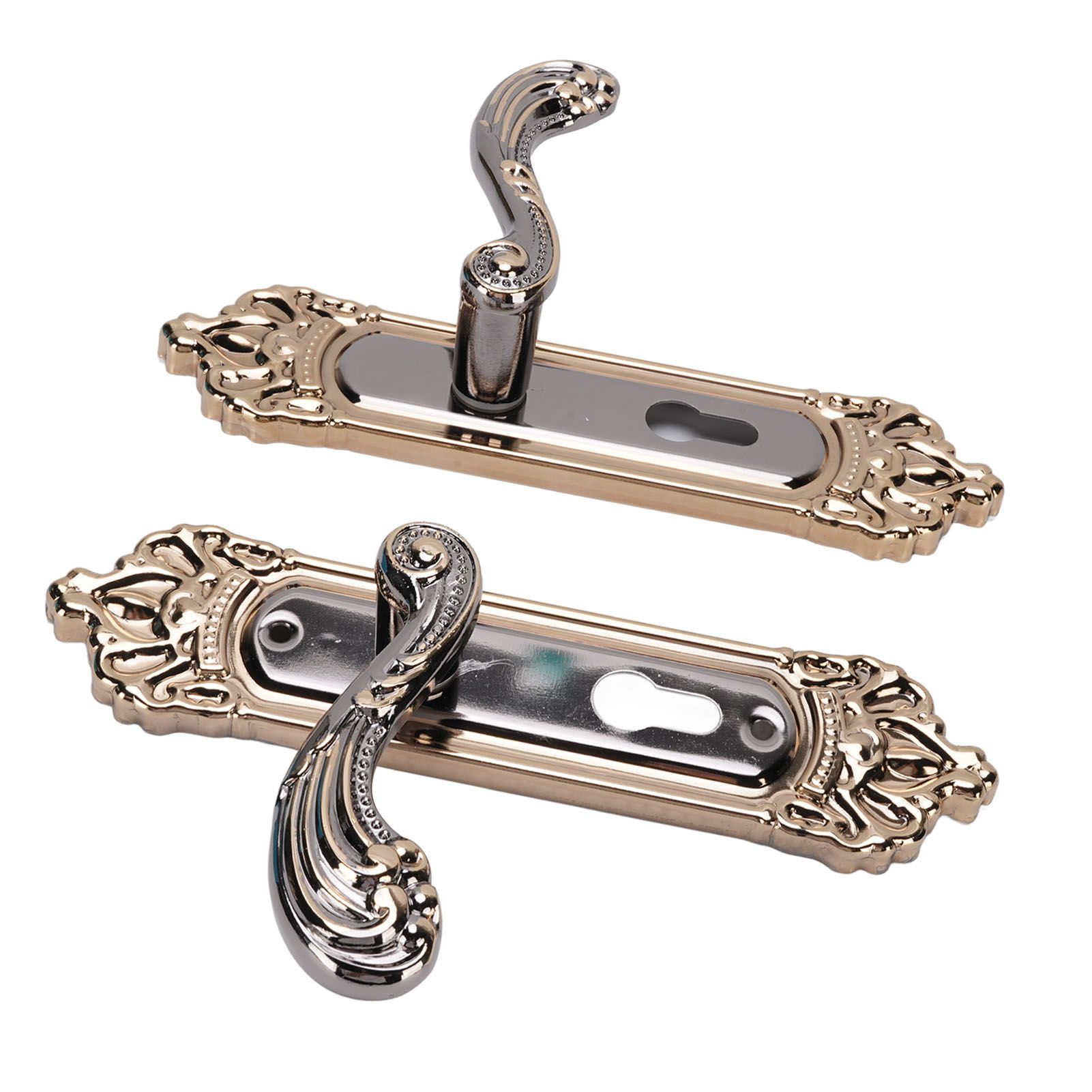 Door Handle Lock Set Aluminum Alloy European Style Universal Quiet Gate Lock view 4