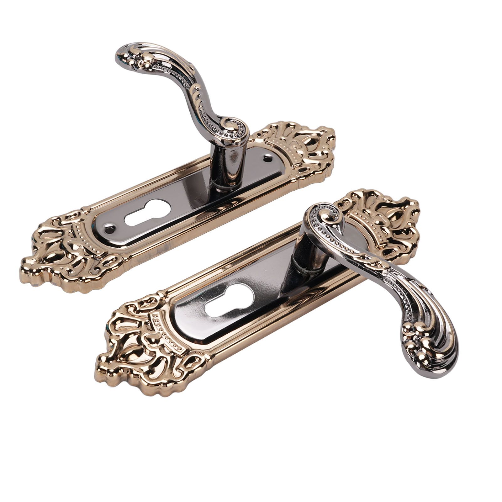 Door Handle Lock Set Aluminum Alloy European Style Universal Quiet Gate Lock view 5