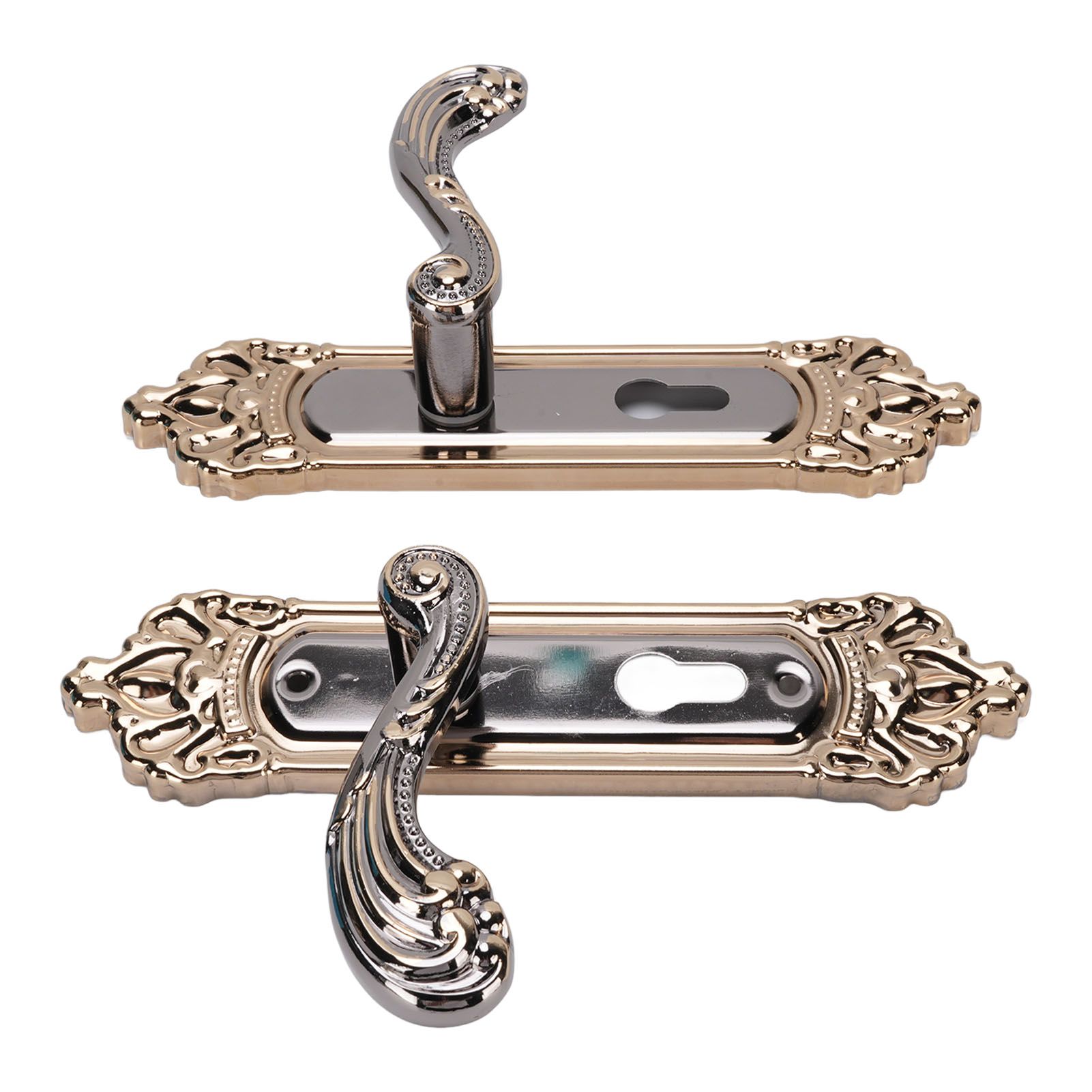 Door Handle Lock Set Aluminum Alloy European Style Universal Quiet Gate Lock view 6