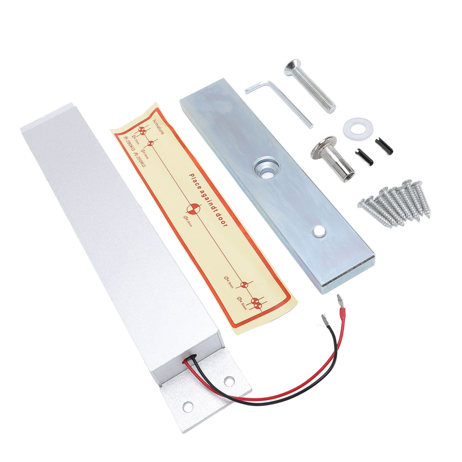 280KG Electric Magnetic Lock Aluminum Alloy 12V NC Mode Electromagnetic Lock