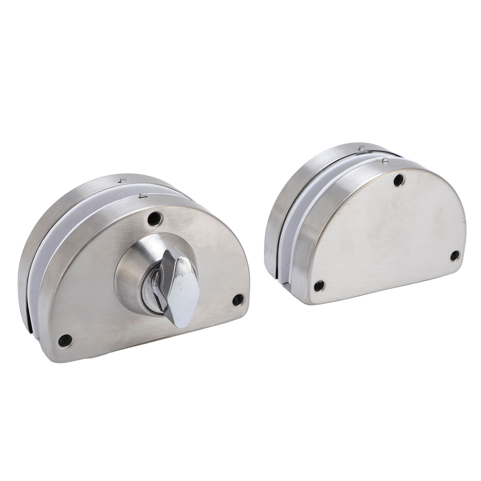 Glass Door Lock Fits On 10 mm -12 mm Glass Stainless Steel Double Bolts Swing view 6