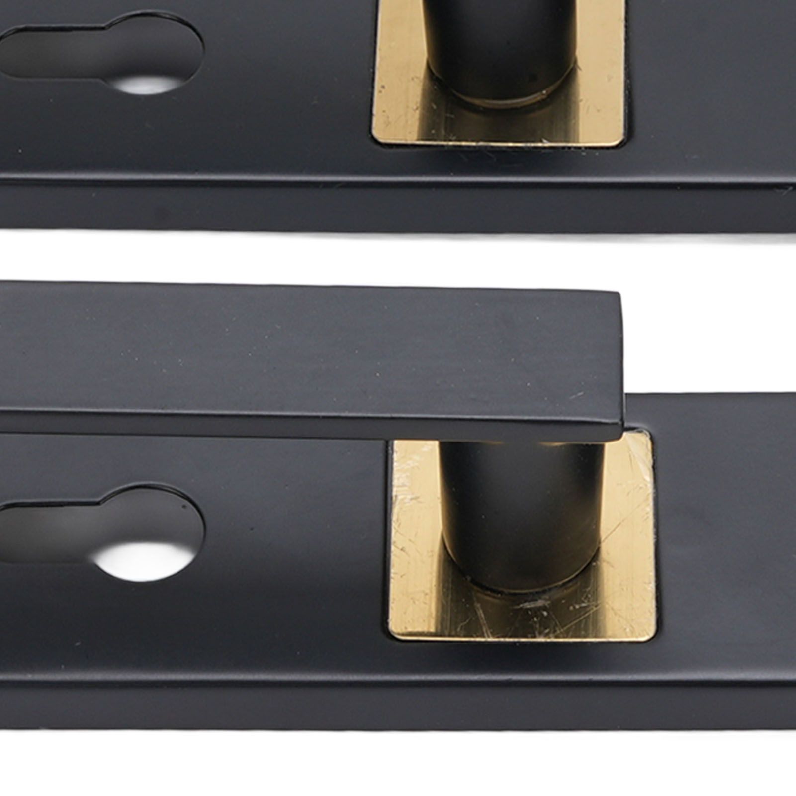 Keyed Entry Door Lever High Security Aluminum Alloy Heavy Duty Quiet Black view 2
