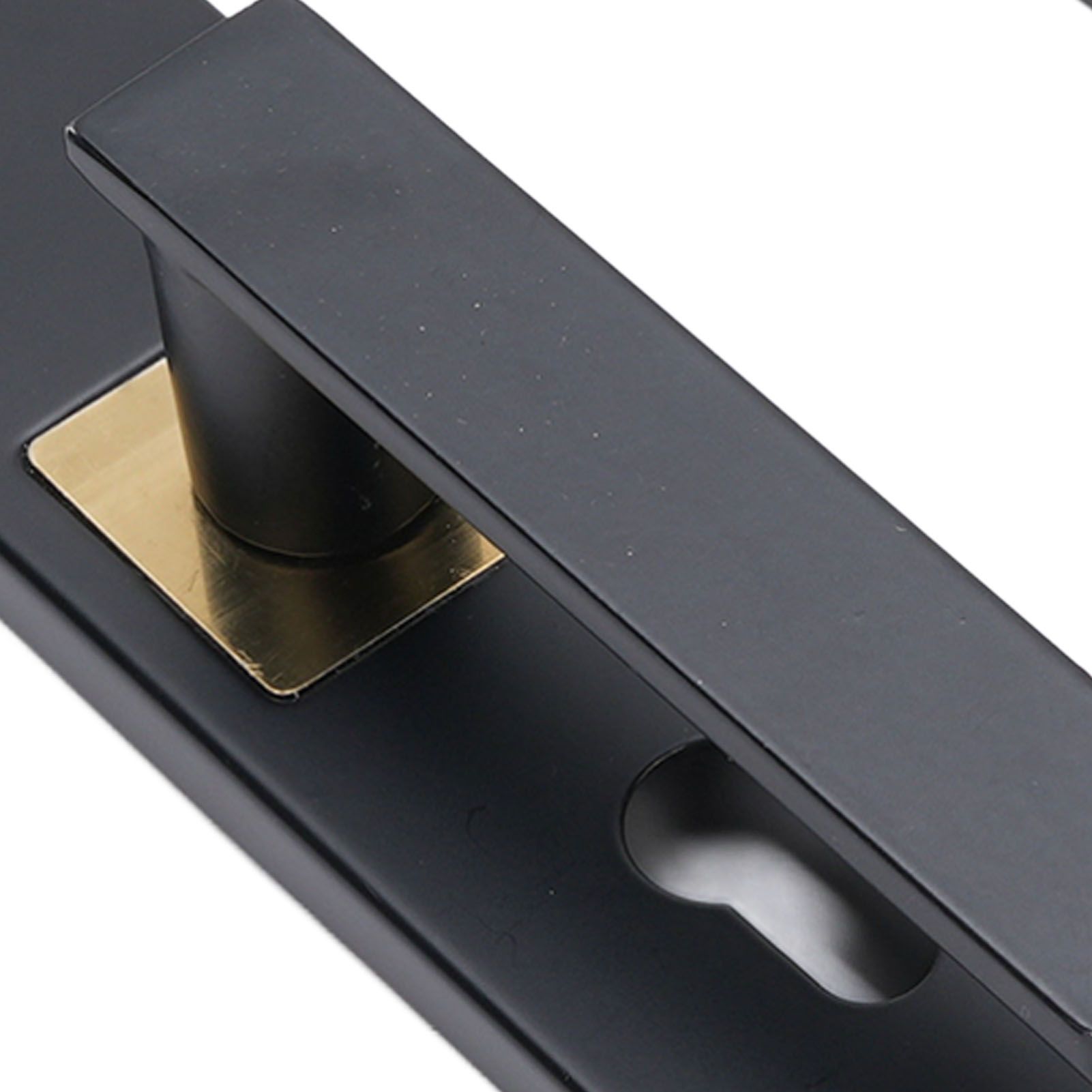 Keyed Entry Door Lever High Security Aluminum Alloy Heavy Duty Quiet Black view 5