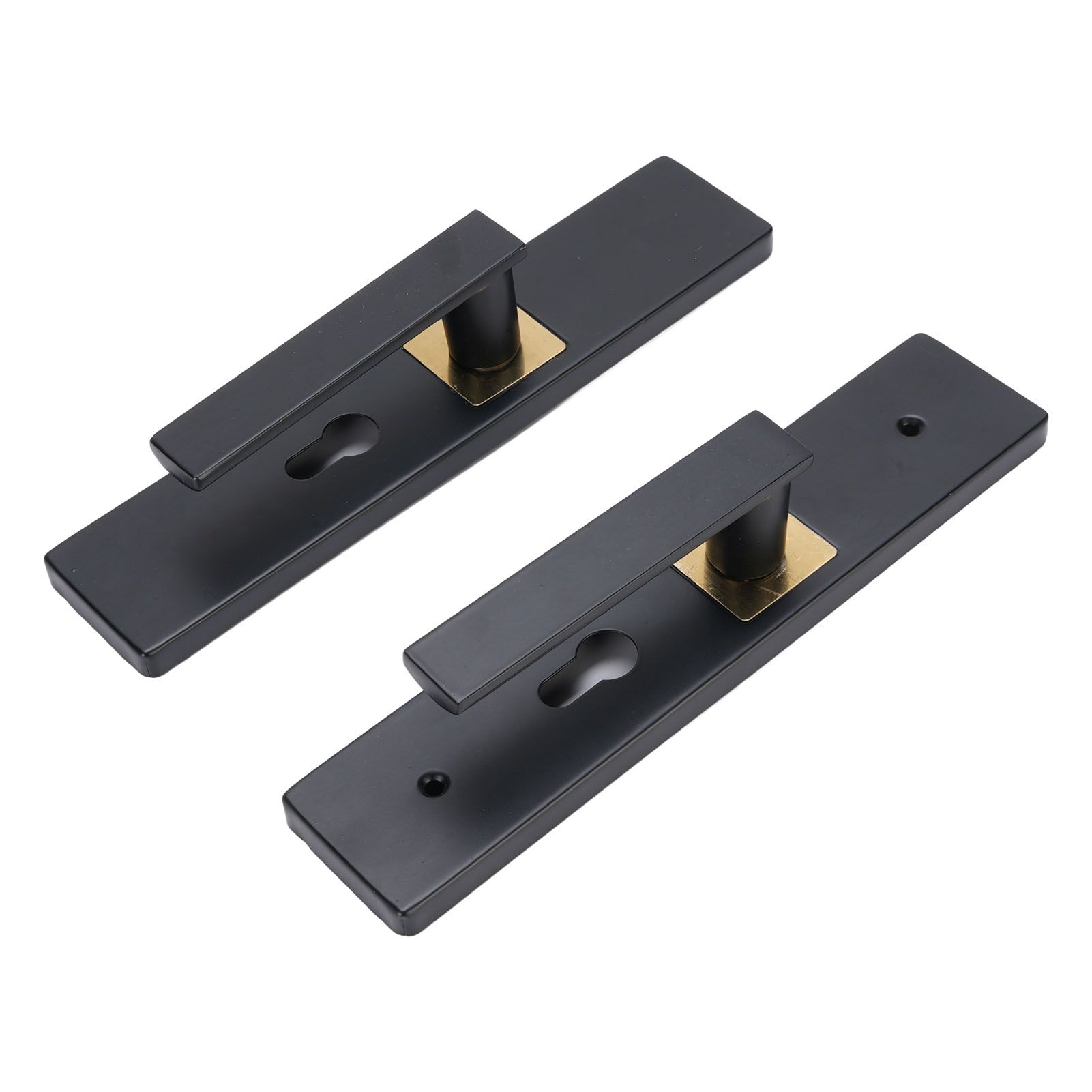 Keyed Entry Door Lever High Security Aluminum Alloy Heavy Duty Quiet Black view 8