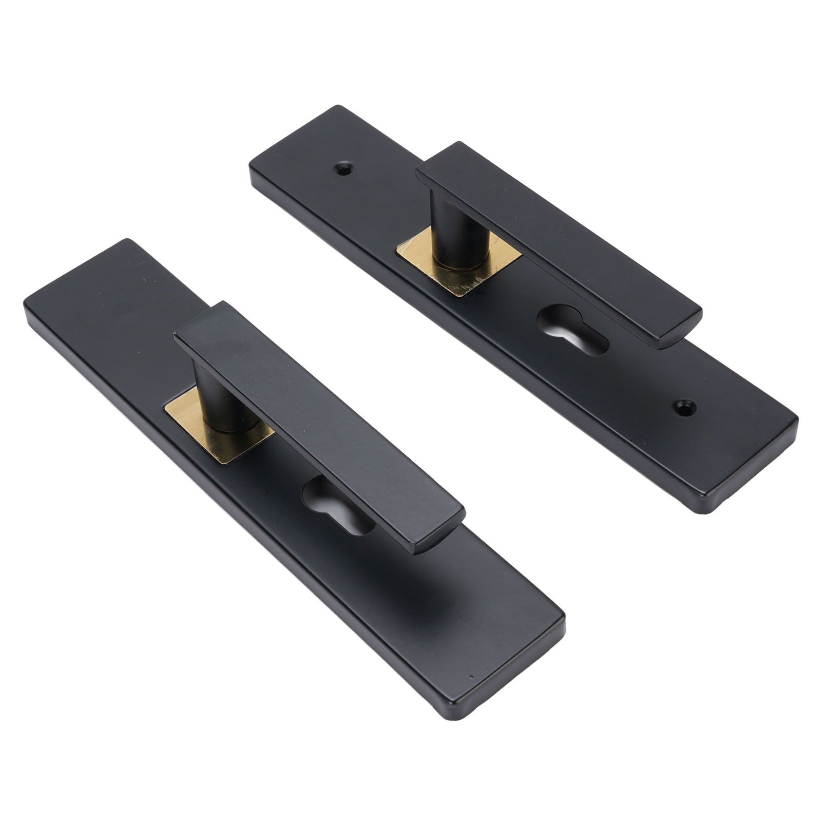 Keyed Entry Door Lever High Security Aluminum Alloy Heavy Duty Quiet Black view 9