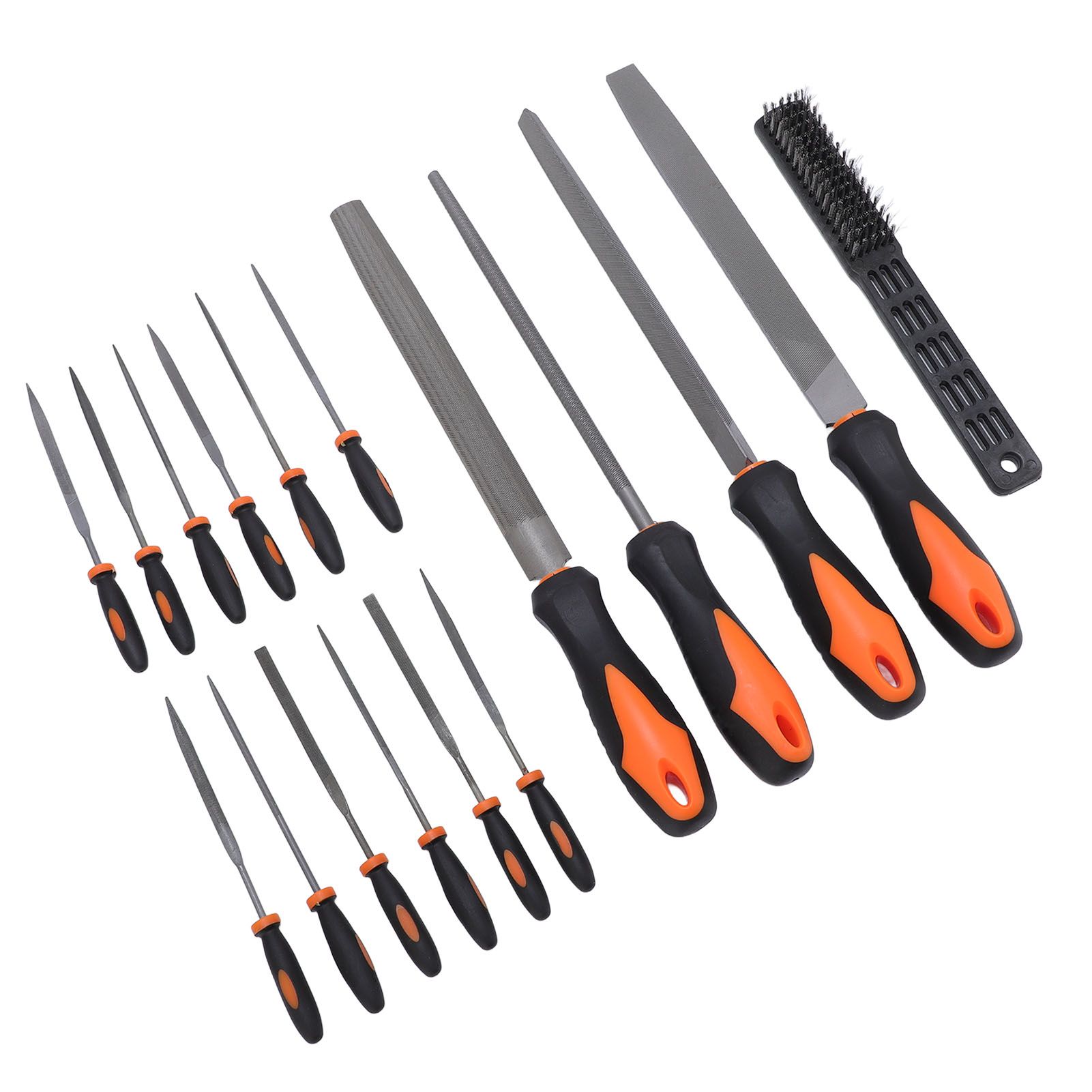 17 Pcs File Tool Set with Carry Case Half Round Triangle Round Flat and Needle view 6