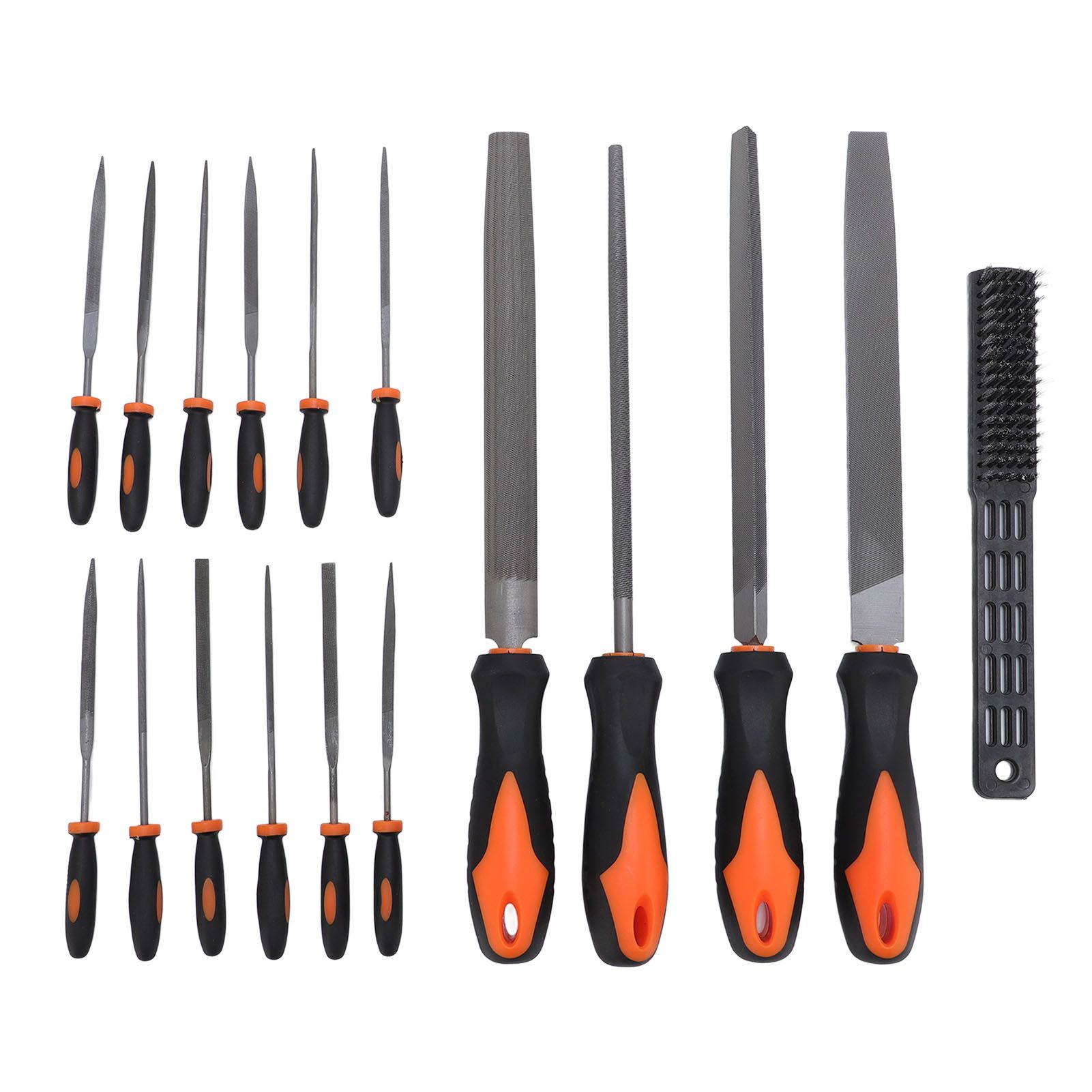 17 Pcs File Tool Set with Carry Case Half Round Triangle Round Flat and Needle view 7
