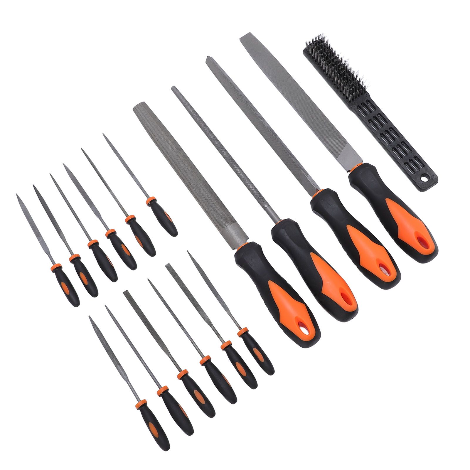 17 Pcs File Tool Set with Carry Case Half Round Triangle Round Flat and Needle view 8