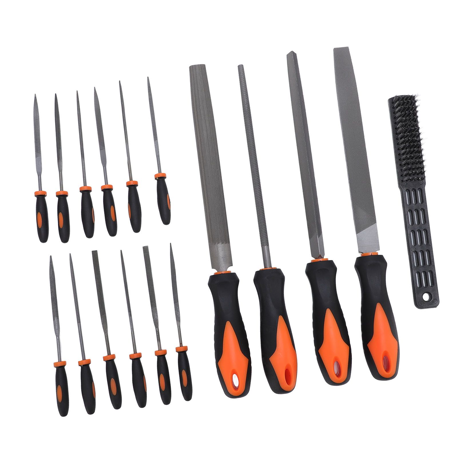 17 Pcs File Tool Set with Carry Case Half Round Triangle Round Flat and Needle view 9