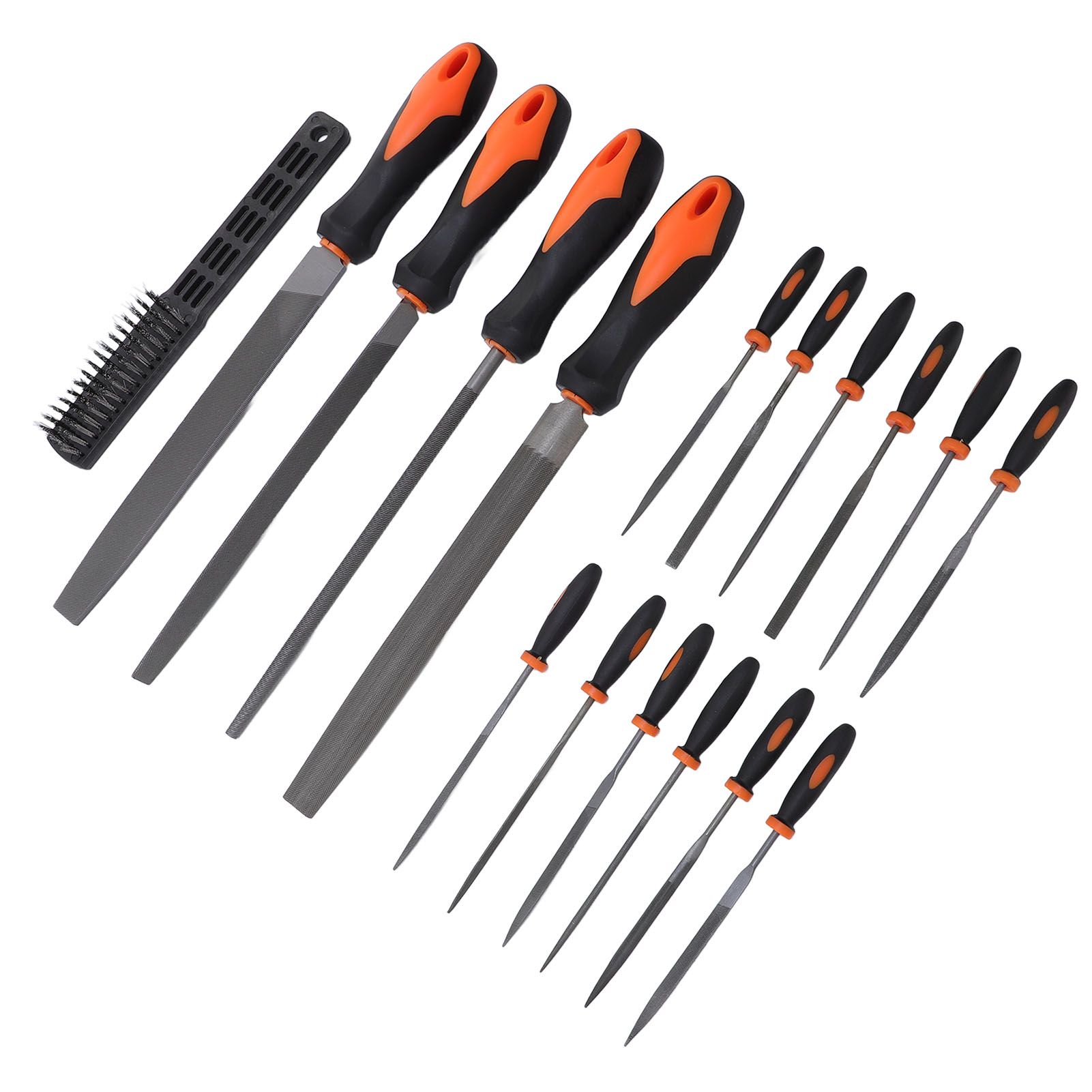 17 Pcs File Tool Set with Carry Case Half Round Triangle Round Flat and Needle view 10