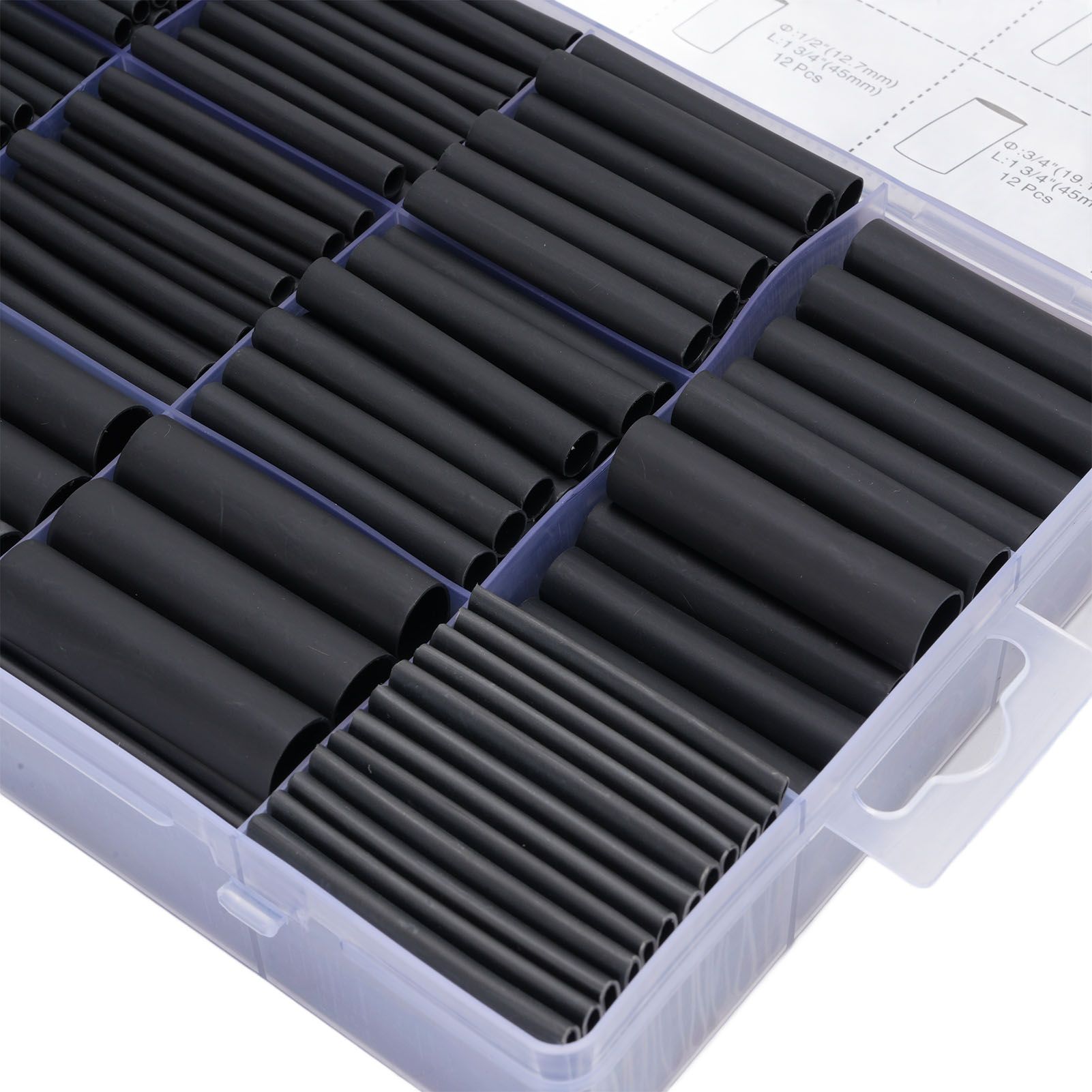 380pcs Non Insulated Butt Connectors Kit Tinned Copper Efficient 400pcs Heat view 9