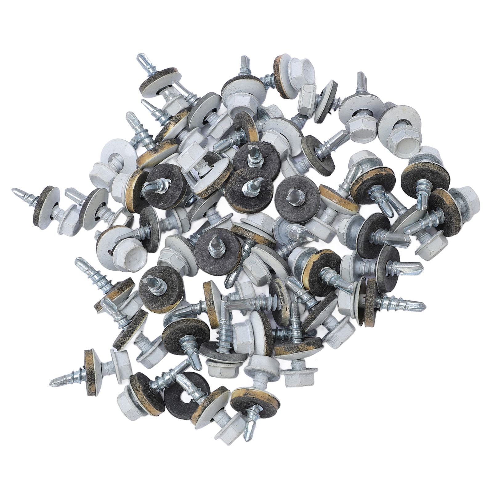 White Hex Head Self Drilling Metal Roofing Screws EPDM Washer Wood Screws view 10