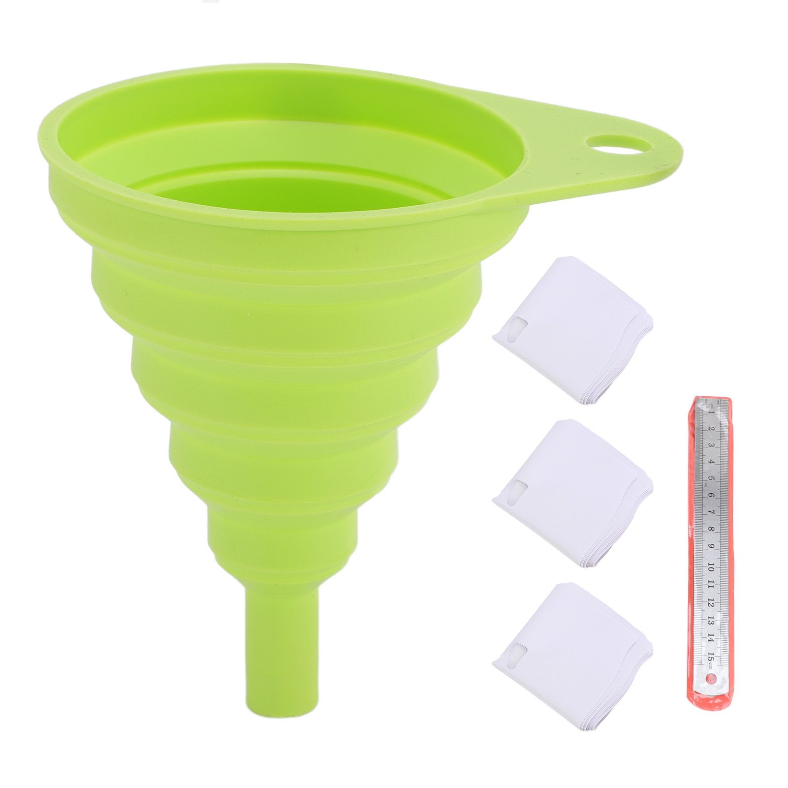 Paint Strainers Paper Ultra Fine Mesh Paint Filters Cone with Silicone Funnel view 3