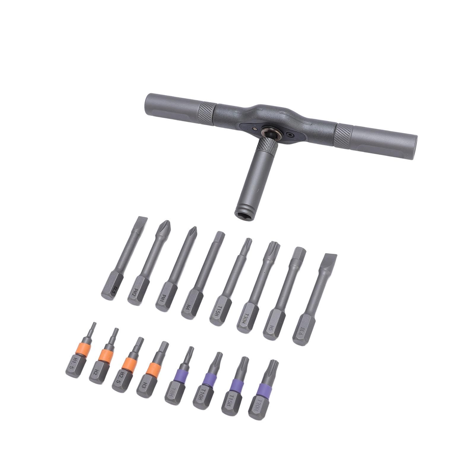 Multipurpose Screwdriver Set S2 Alloy Steel Ratchet Driver Bits for Home view 4