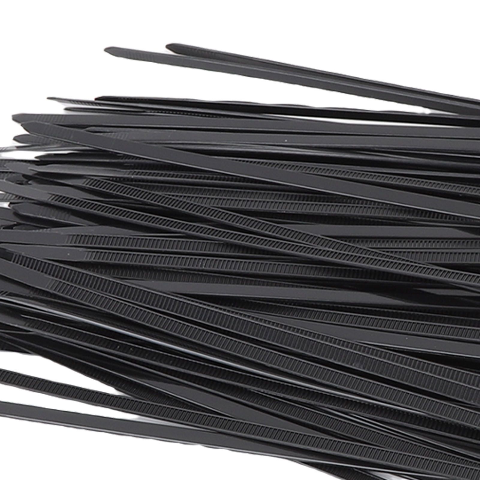 100 Set Cable Tie Set Plastic Black Cable Tie with Screw Mounting Hole for view 7