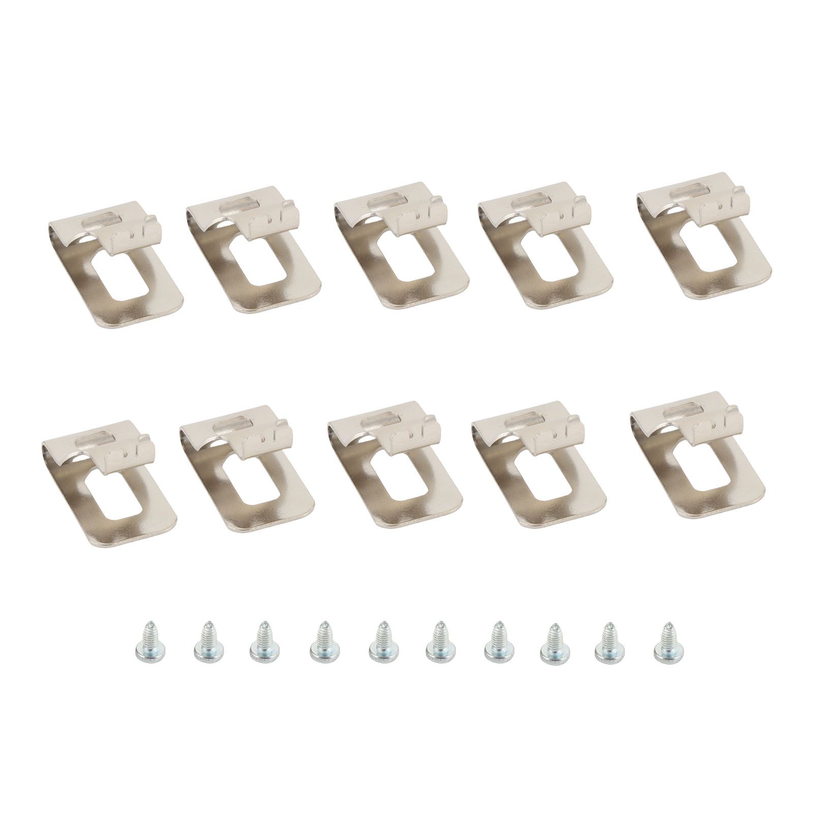 10 Sets Stainless Steel Belt Clips with Screws N169778 Deformation Proof Belt view 3