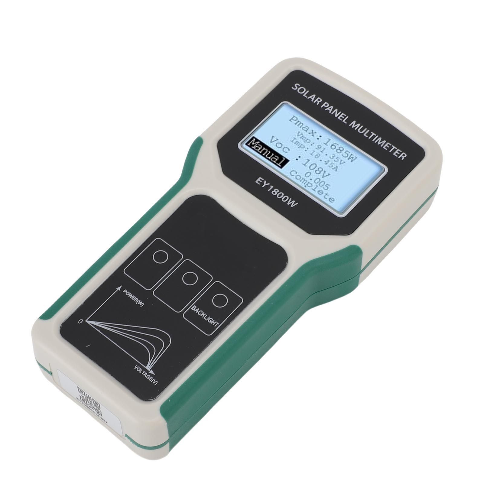 Solar Panel Tester Photovoltaic Multimeter EY1800W 20-120V with Backlight MPPT view 6