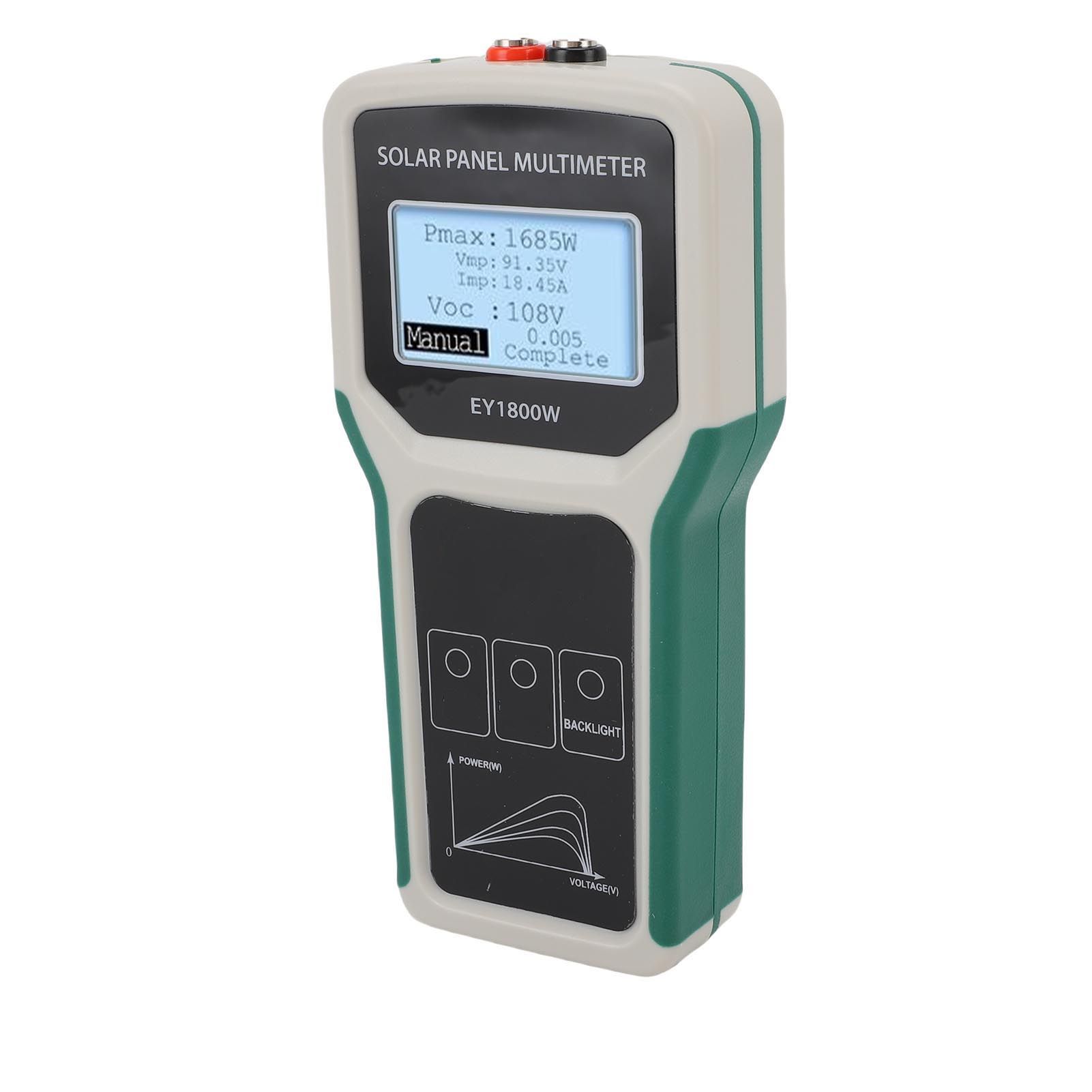 Solar Panel Tester Photovoltaic Multimeter EY1800W 20-120V with Backlight MPPT view 8