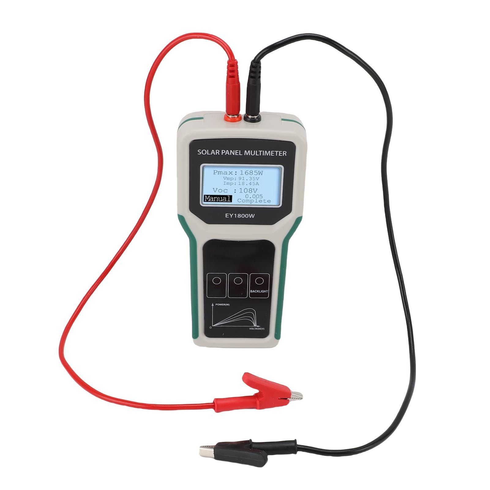 Solar Panel Tester Photovoltaic Multimeter EY1800W 20-120V with Backlight MPPT view 11