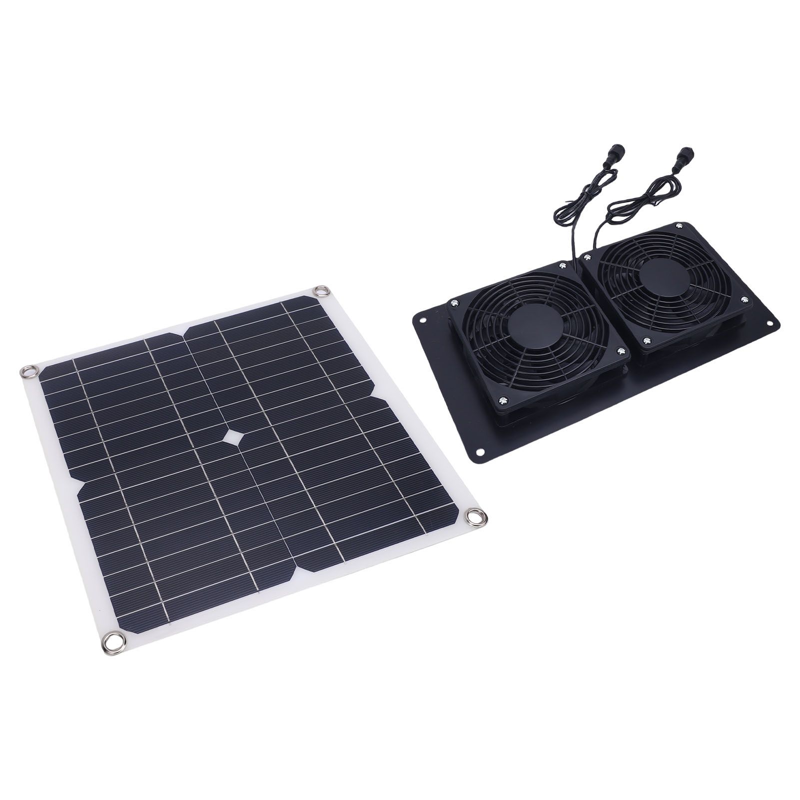 Solar Powered Exhaust Fan 12W 18V Monocrystalline Silicon Solar Panel Dual Fan view 6